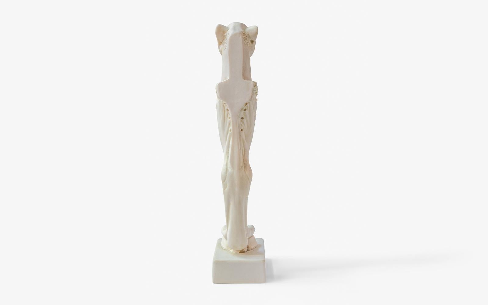 Turco Statua di giaguaro 'Set di 2' realizzata con polvere di marmo compresso 'Museo di Efeso' in vendita