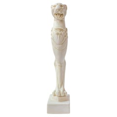Jaguar-Statue, 2er-Set, hergestellt mit komprimiertem Marmor pulverbeschichtet, „Ephesus Museum“