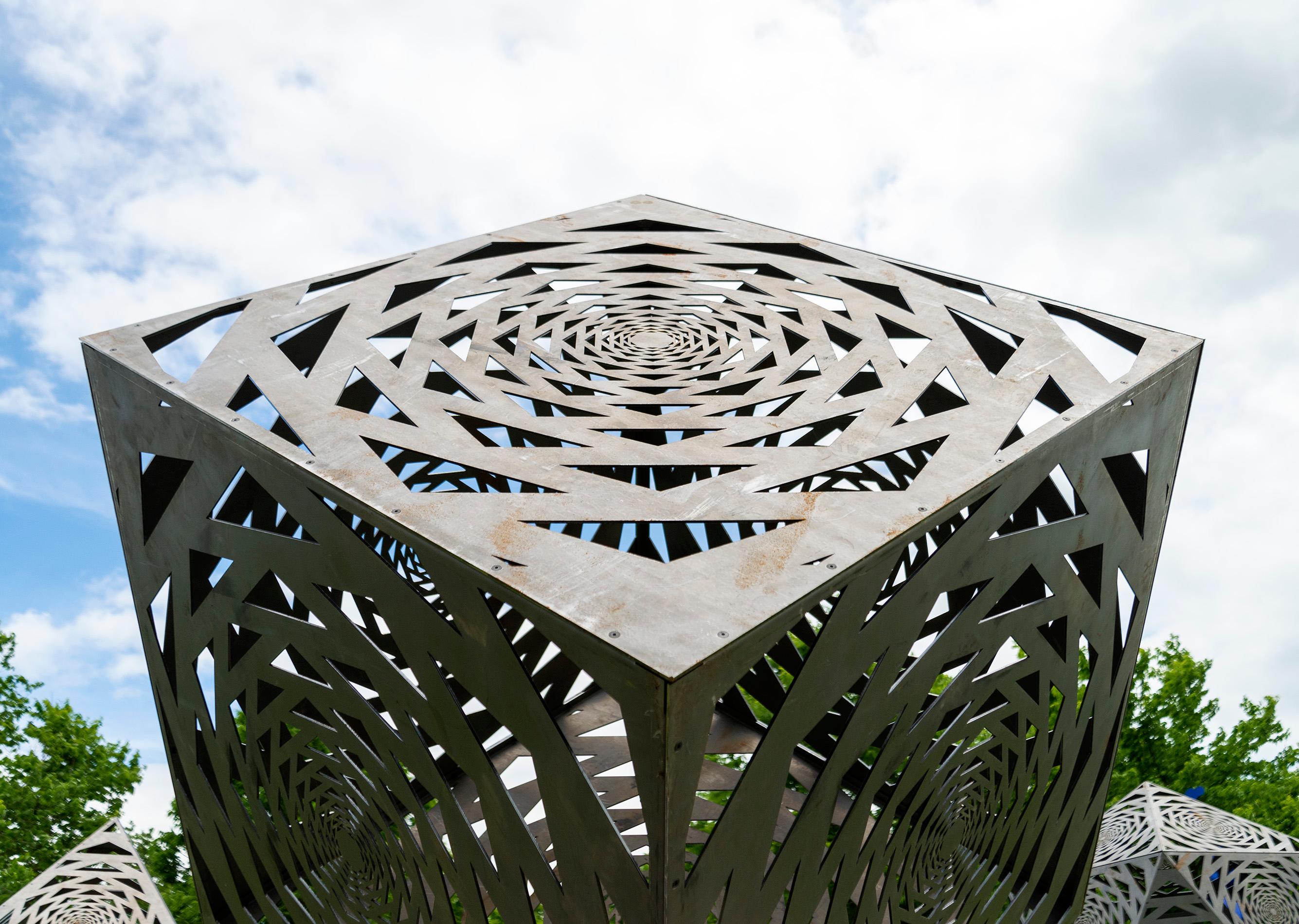 A collaborative project, artist Javid Jah and fabricator Alex Akbari of Qube Inc. re-designed this series from a recent public art exhibition in downtown Toronto, which was exhibited in collaboration with Roger Mooking and Wyandot artist Catherine