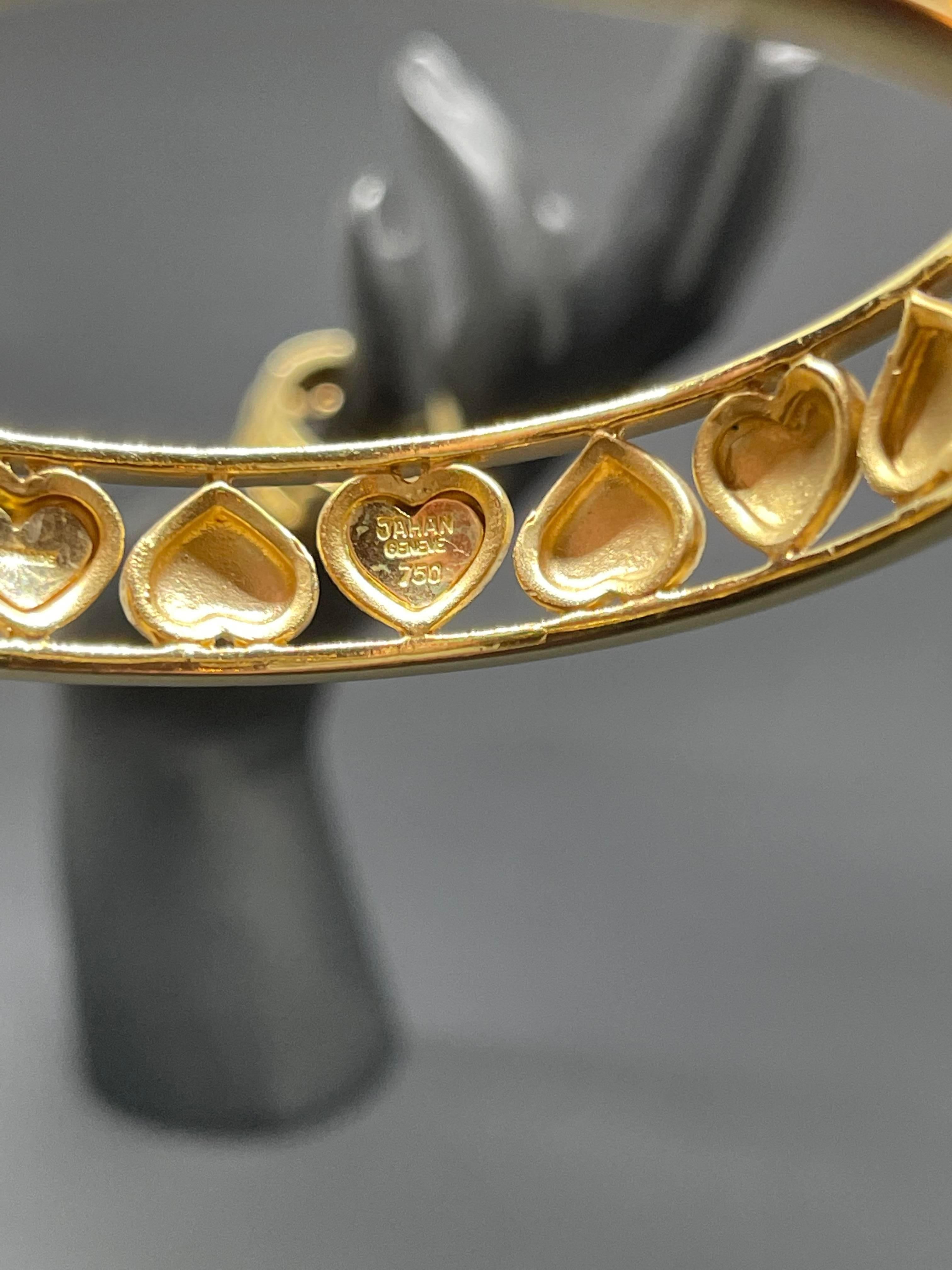 Jahan Geneve Set Bracelet Ring 18 Karat Yellow Gold For Sale 3