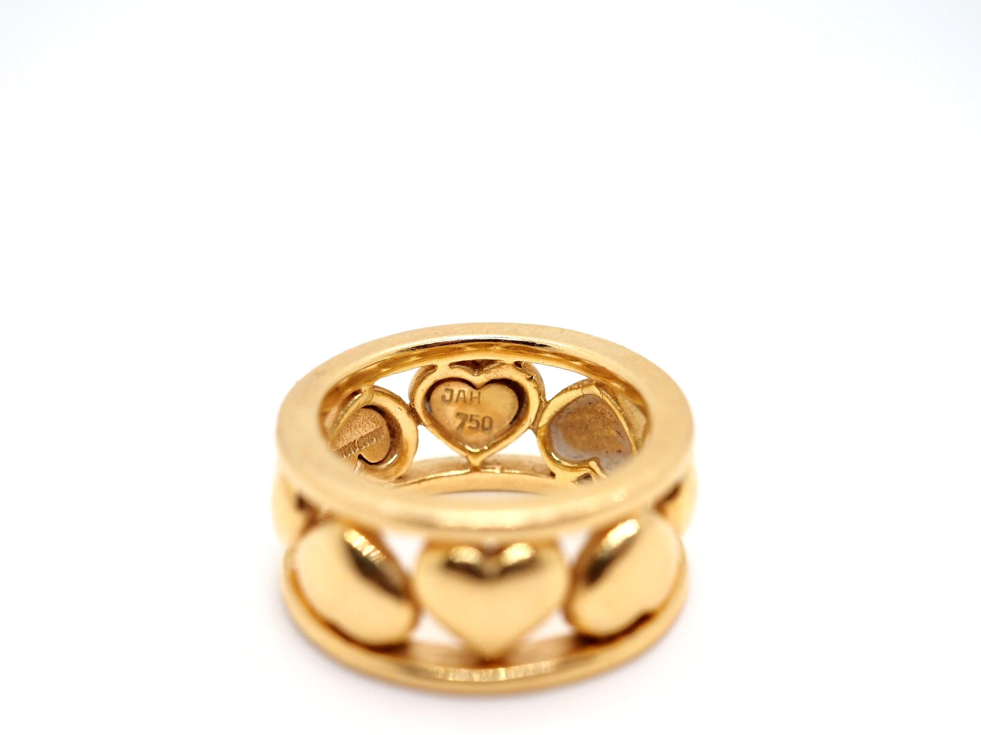 Modern Jahan Geneve Set Bracelet Ring 18 Karat Yellow Gold For Sale