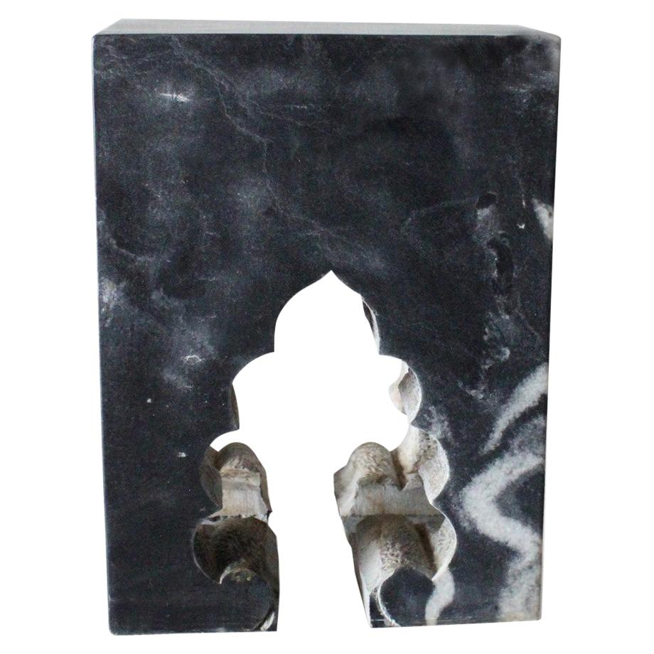 Jahangir II Beistelltisch aus schwarzem Marmor von Paul Mathieu für Stephanie Odegard