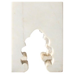 Jahangir II Side Table in White Marble by Paul Mathieu for Stephanie Odegard