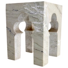 Table d'appoint Jahangir en marbre Katni de Paul Mathieu pour Stephanie Odegard