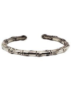 JAI by John Hardy Sterling Bamboo Hinged Cuff Bracelet "Unbreakable" #22557