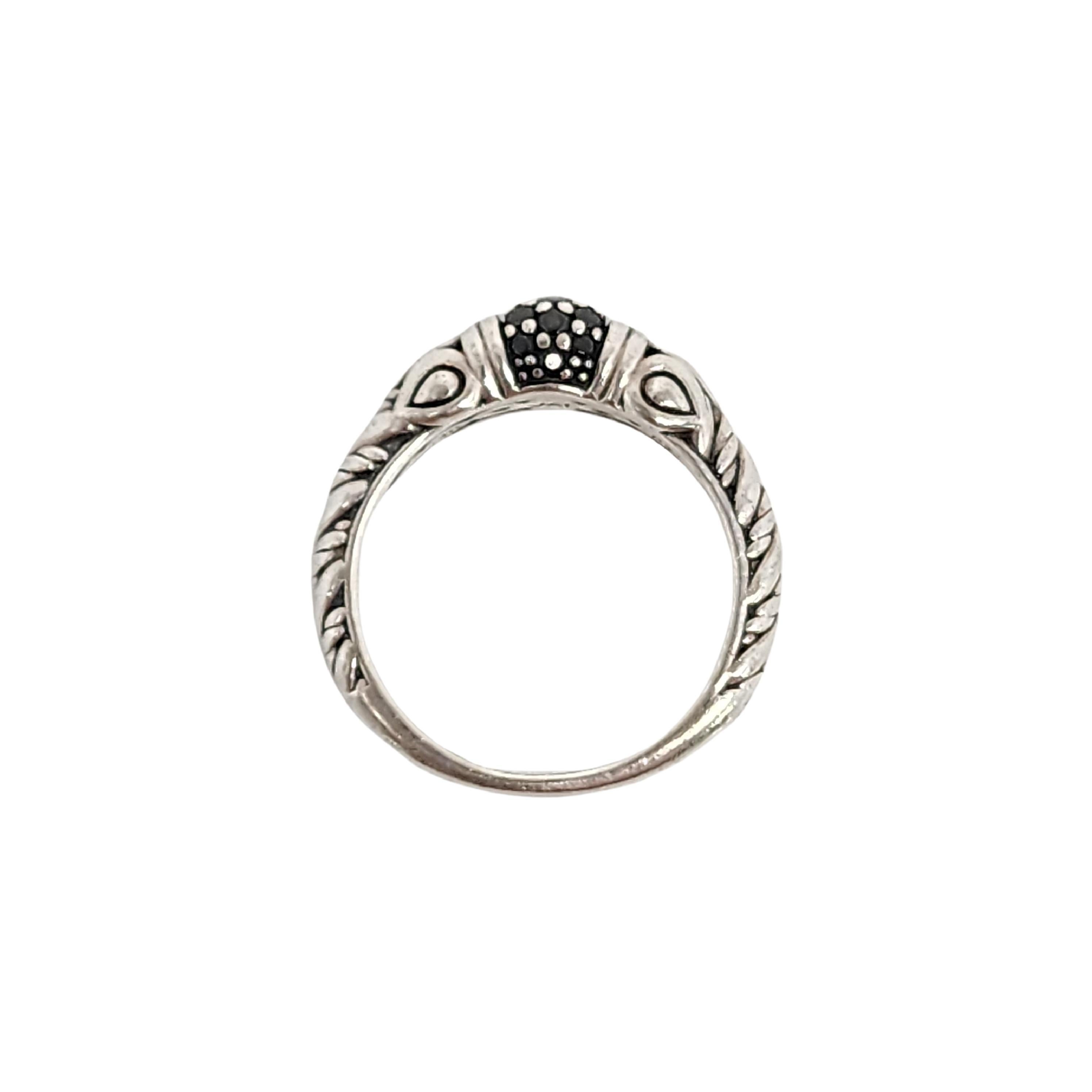 JAI by John Hardy Sterlingsilber 14K Gelbgold Blauer CZ Ring Größe 7 #15955 1