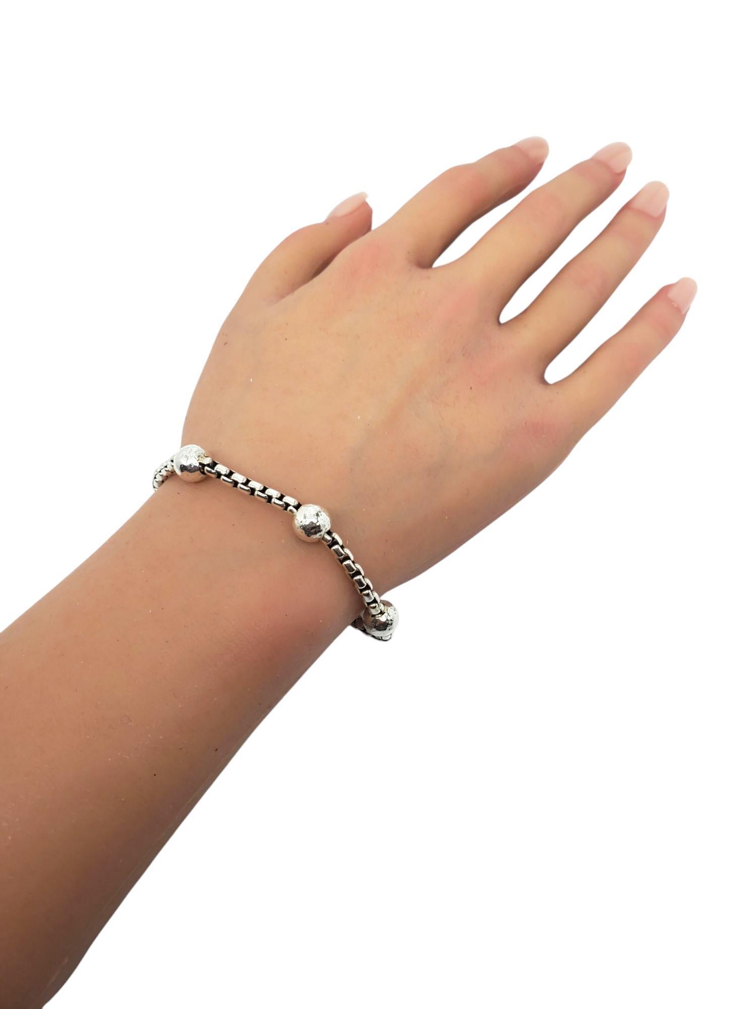 JAI by John Hardy Sterling Silver Bead Station Bracelet #21005 6