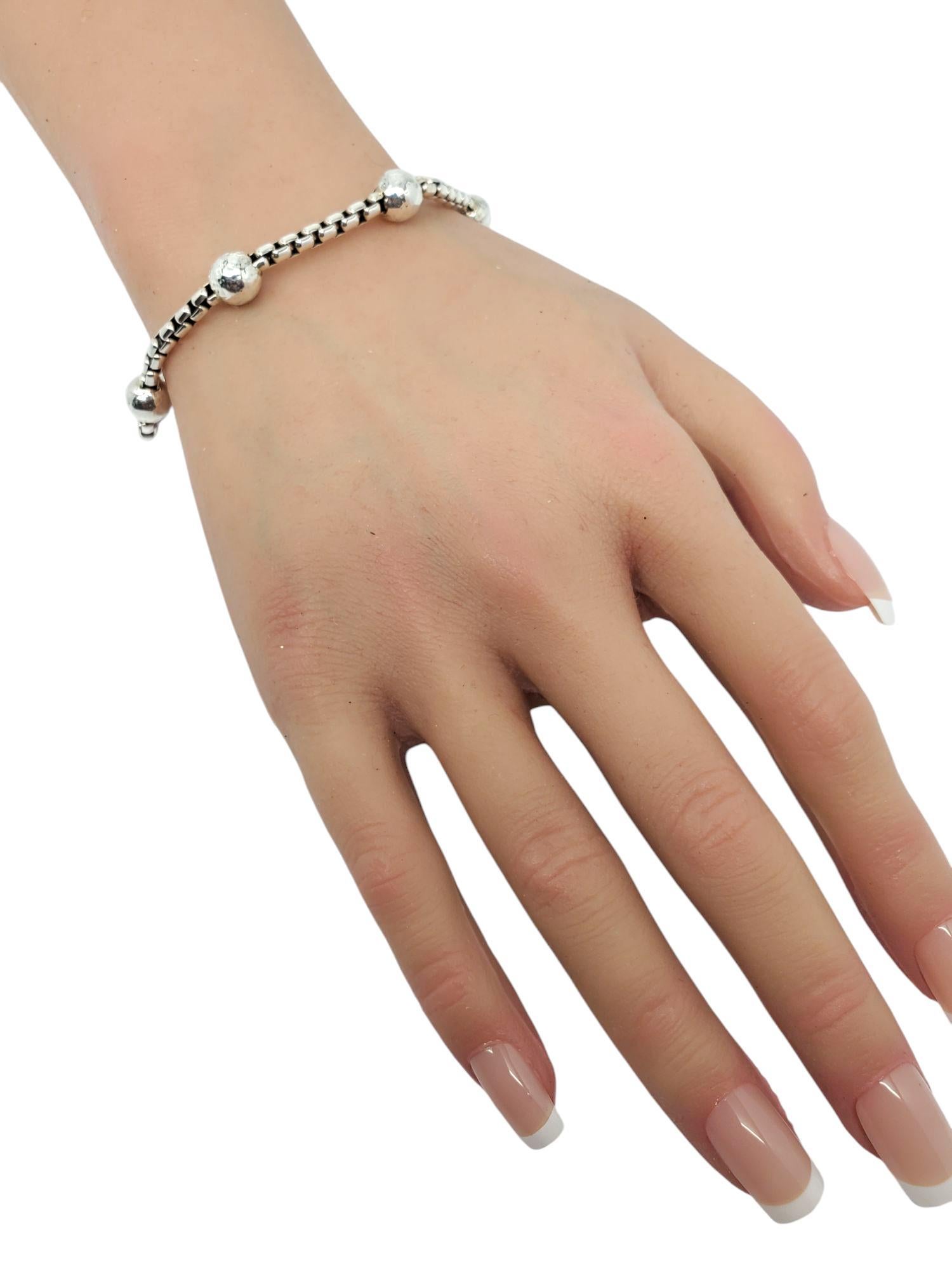 JAI by John Hardy Sterling Silver Bead Station Bracelet #21005 7