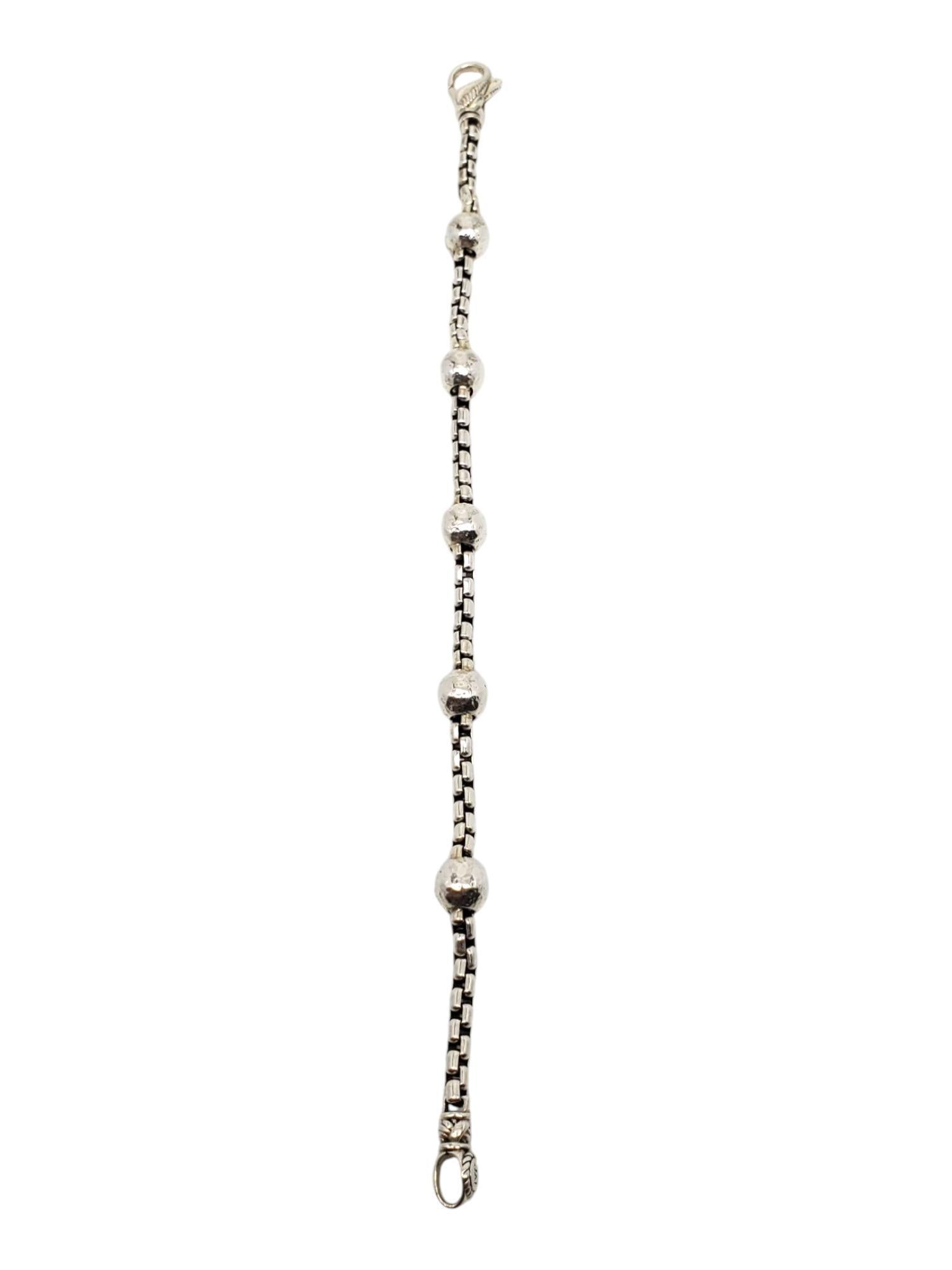 Women's JAI by John Hardy Sterling Silver Bead Station Bracelet #21005