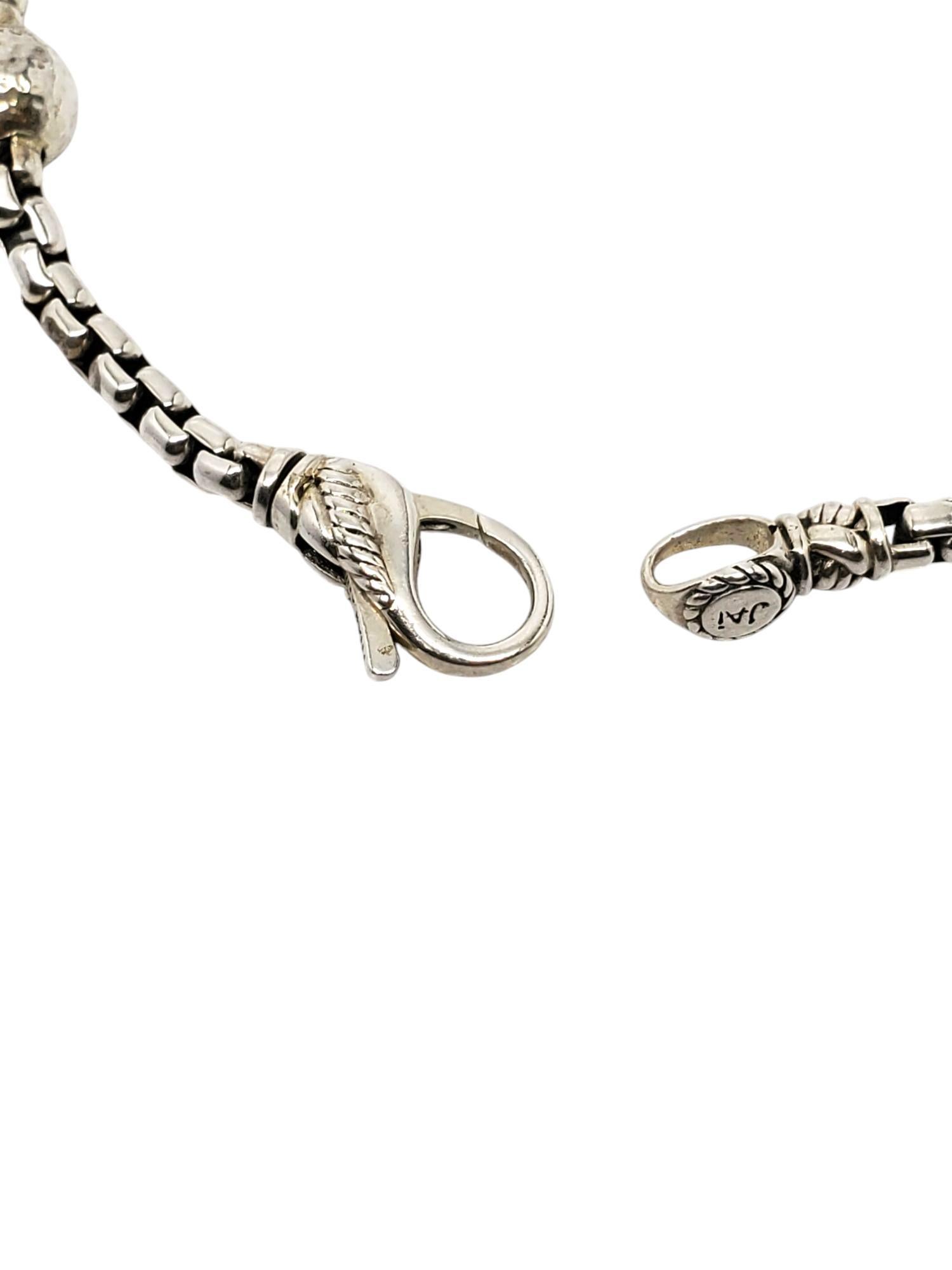 JAI by John Hardy Sterling Silver Bead Station Bracelet #21005 2