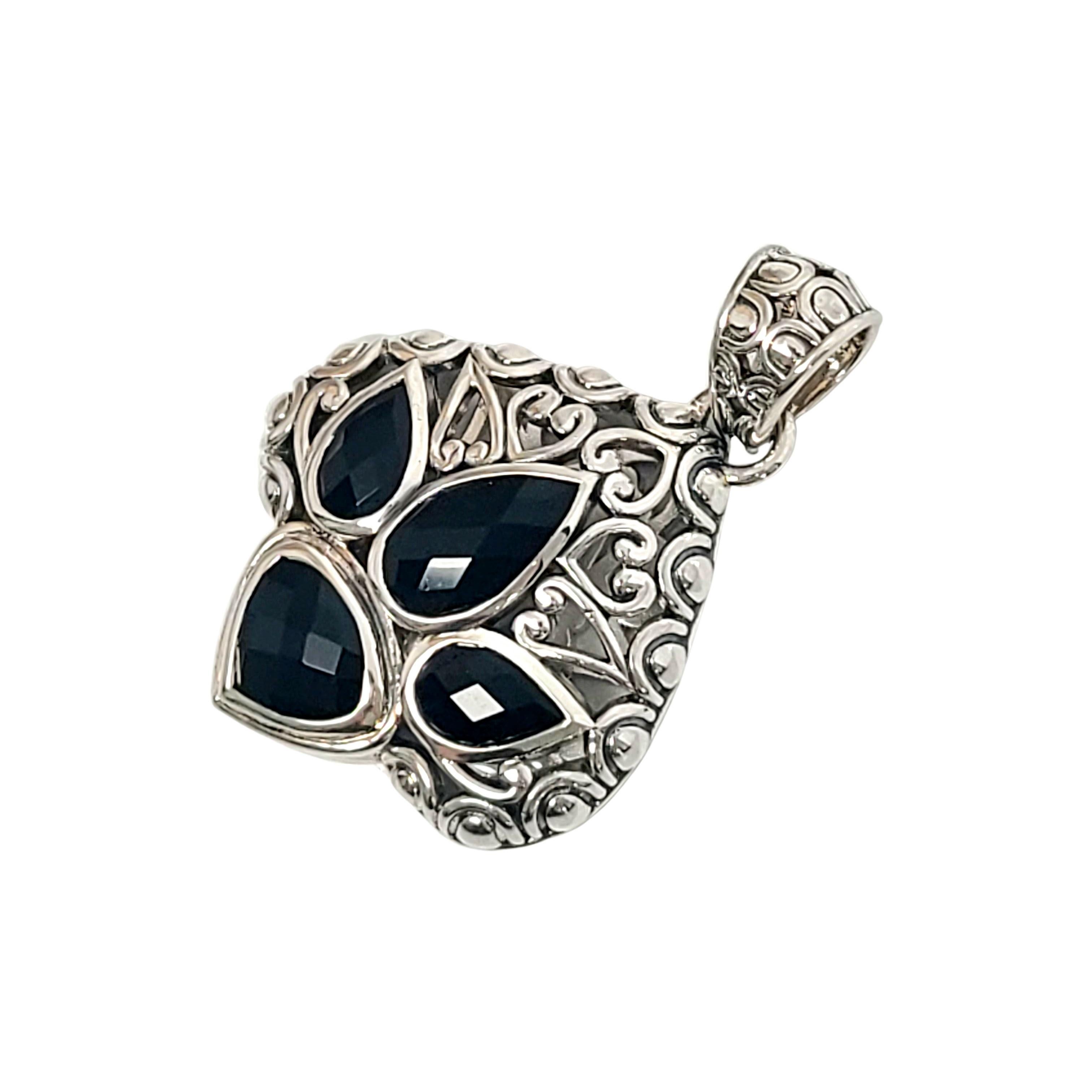 JAI by John Hardy Schwarzer Spinell-Anhänger aus Sterlingsilber Damen