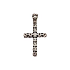 JAI by John Hardy Sterling Silver Garnet Cross Enhancer Pendant #17363