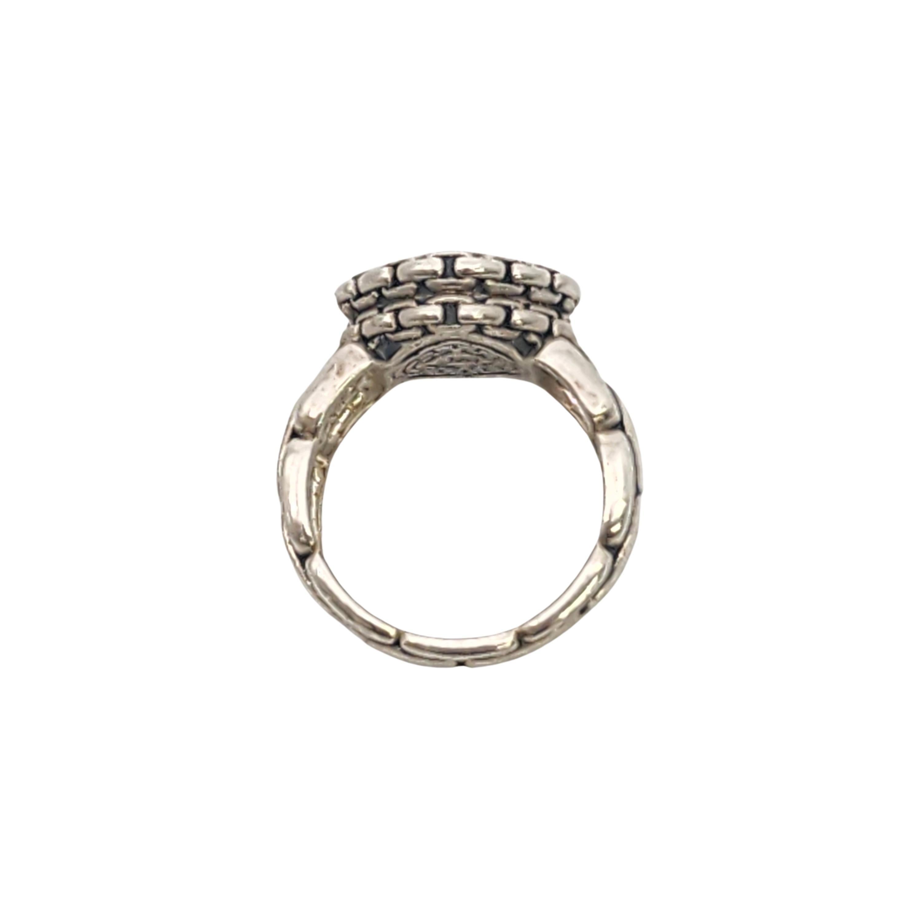 JAI by John Hardy Anello a catena in argento martellato misura 7 #20000 in vendita 1