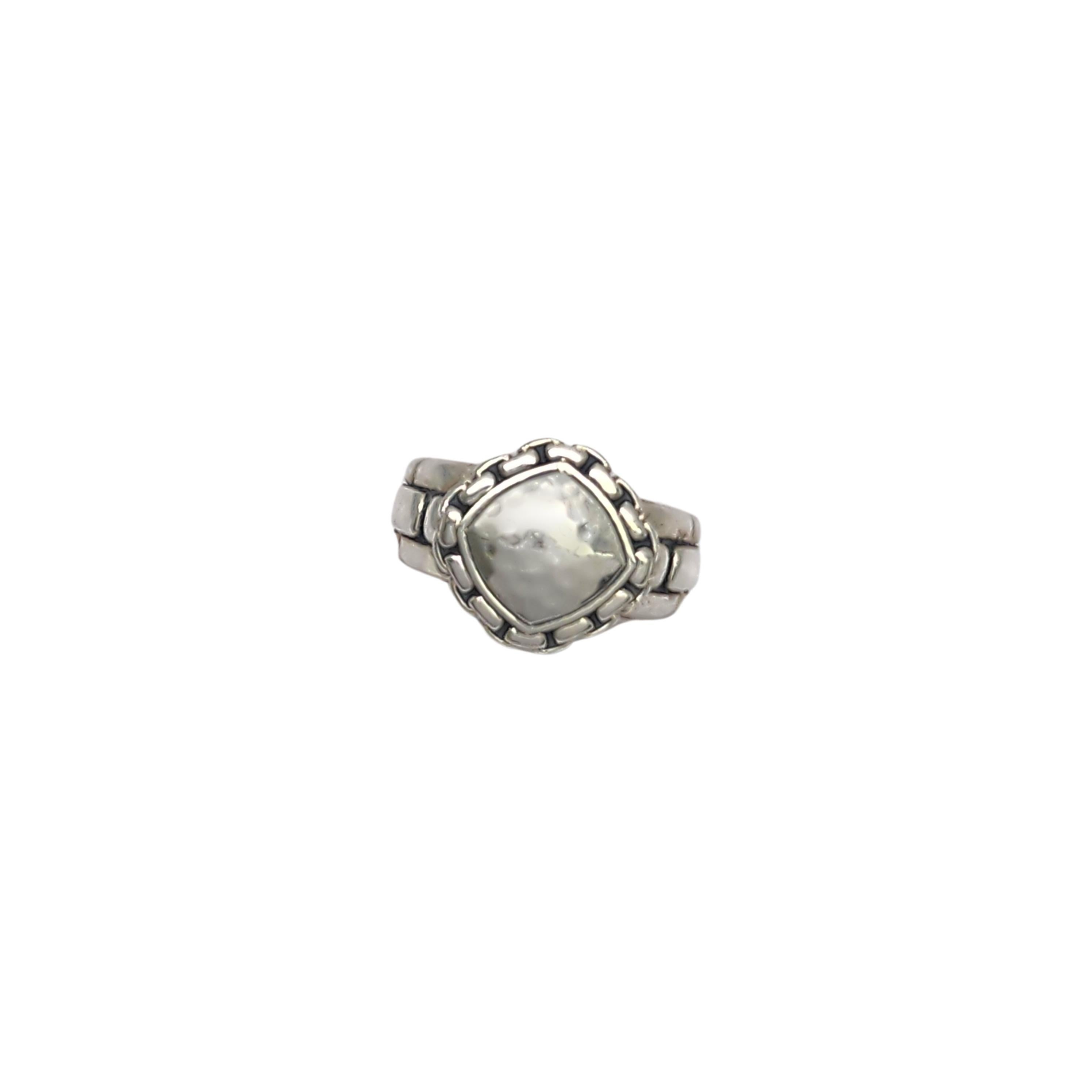 JAI by John Hardy Anello a catena in argento martellato misura 7 #20000 in vendita 2
