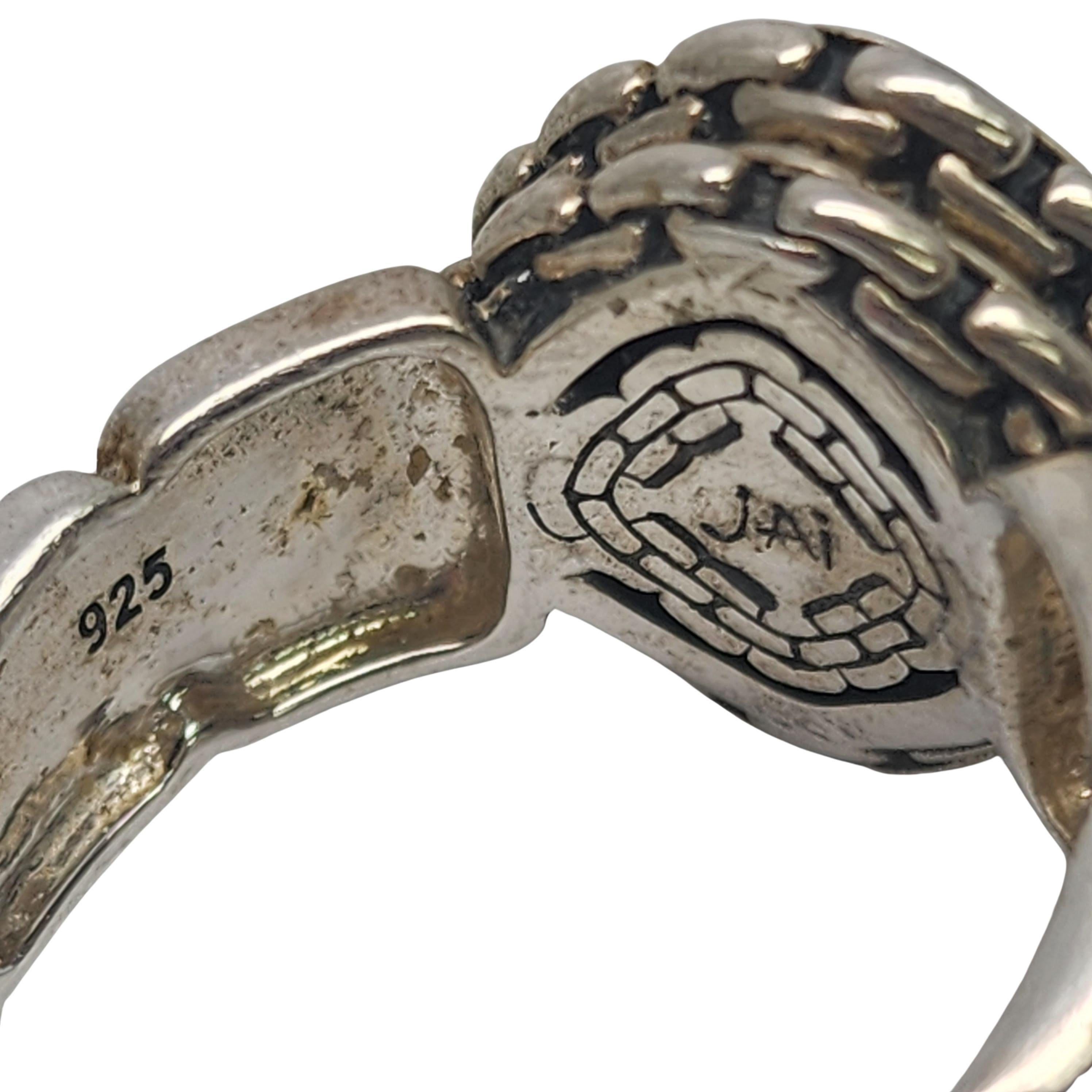 JAI by John Hardy Anello a catena in argento martellato misura 7 #20000 in vendita 3