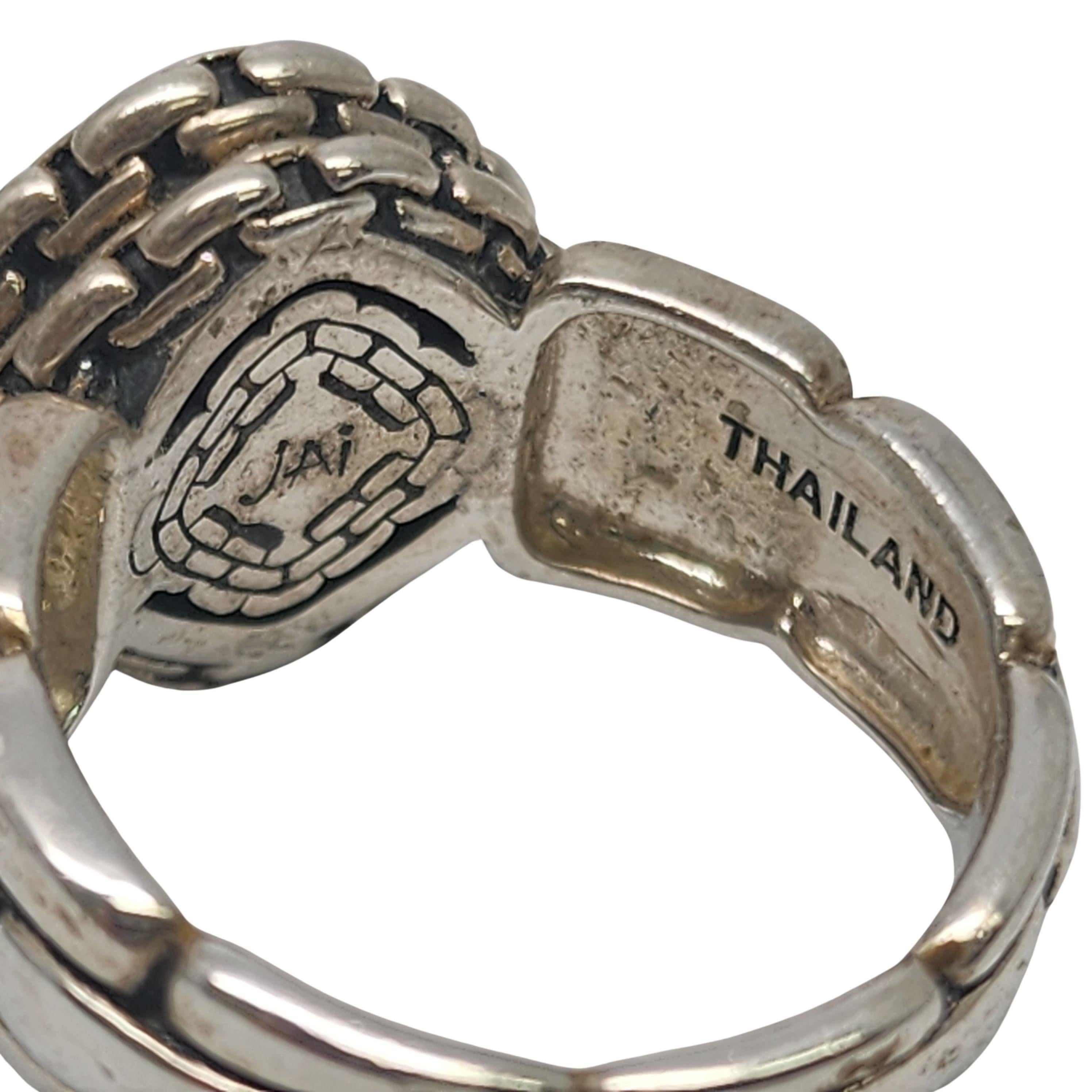 JAI by John Hardy Anello a catena in argento martellato misura 7 #20000 in vendita 4