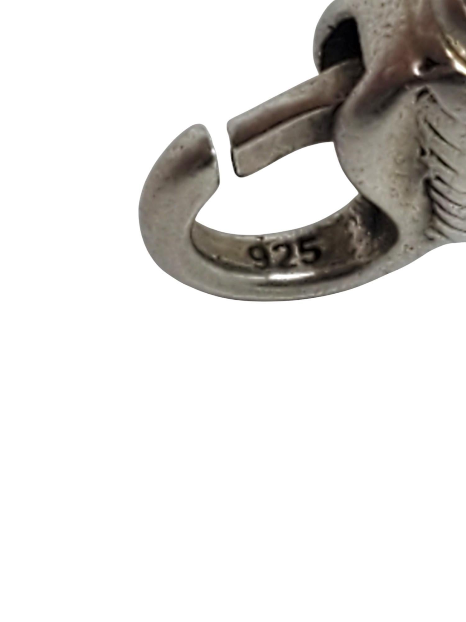 JAI by John Hardy Sterling Silver Paw Print Link Bracelet #20557 6