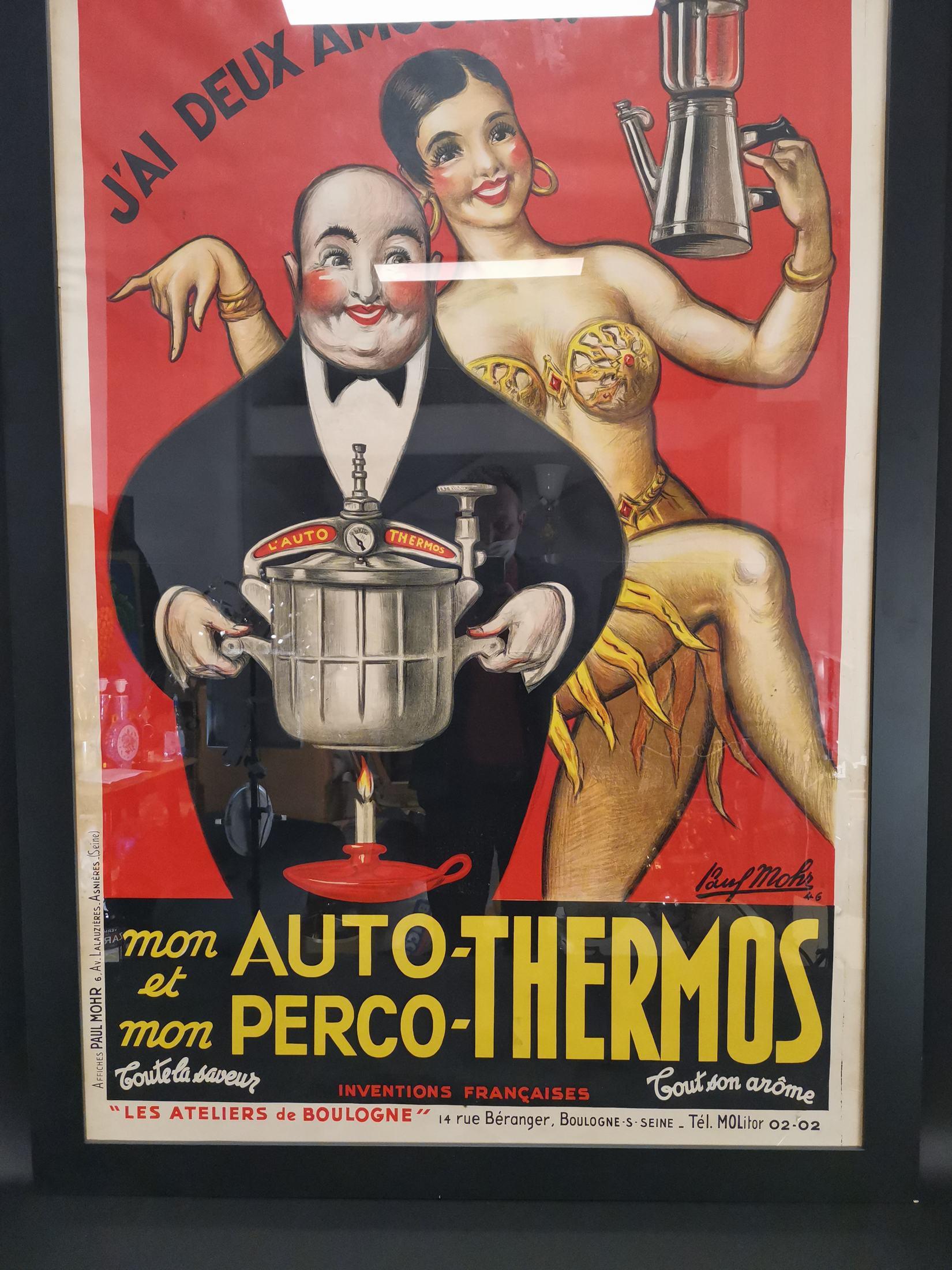 19th Century J'ai Deux Amour “I have two loves” from 1946 Created by Artist Paul Mohr For Sale