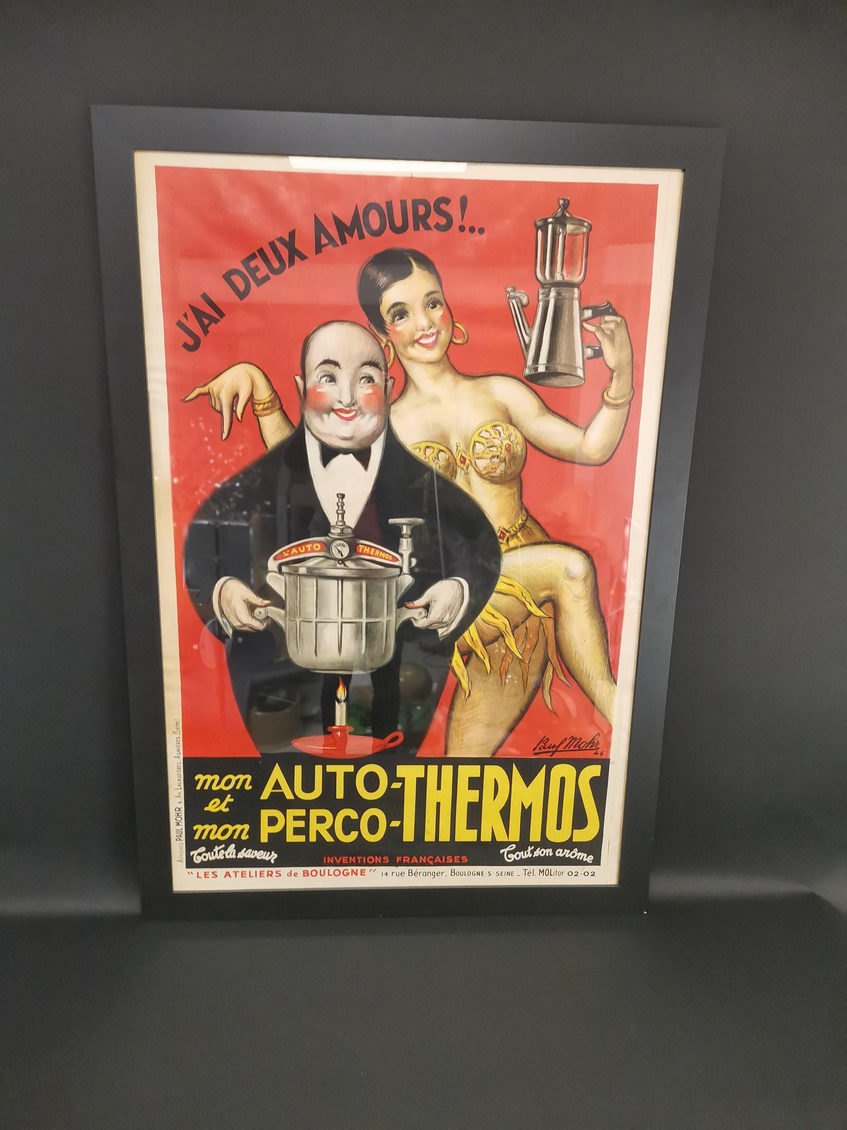 French J'ai Deux Amour “I have two loves” from 1946 Created by Artist Paul Mohr For Sale