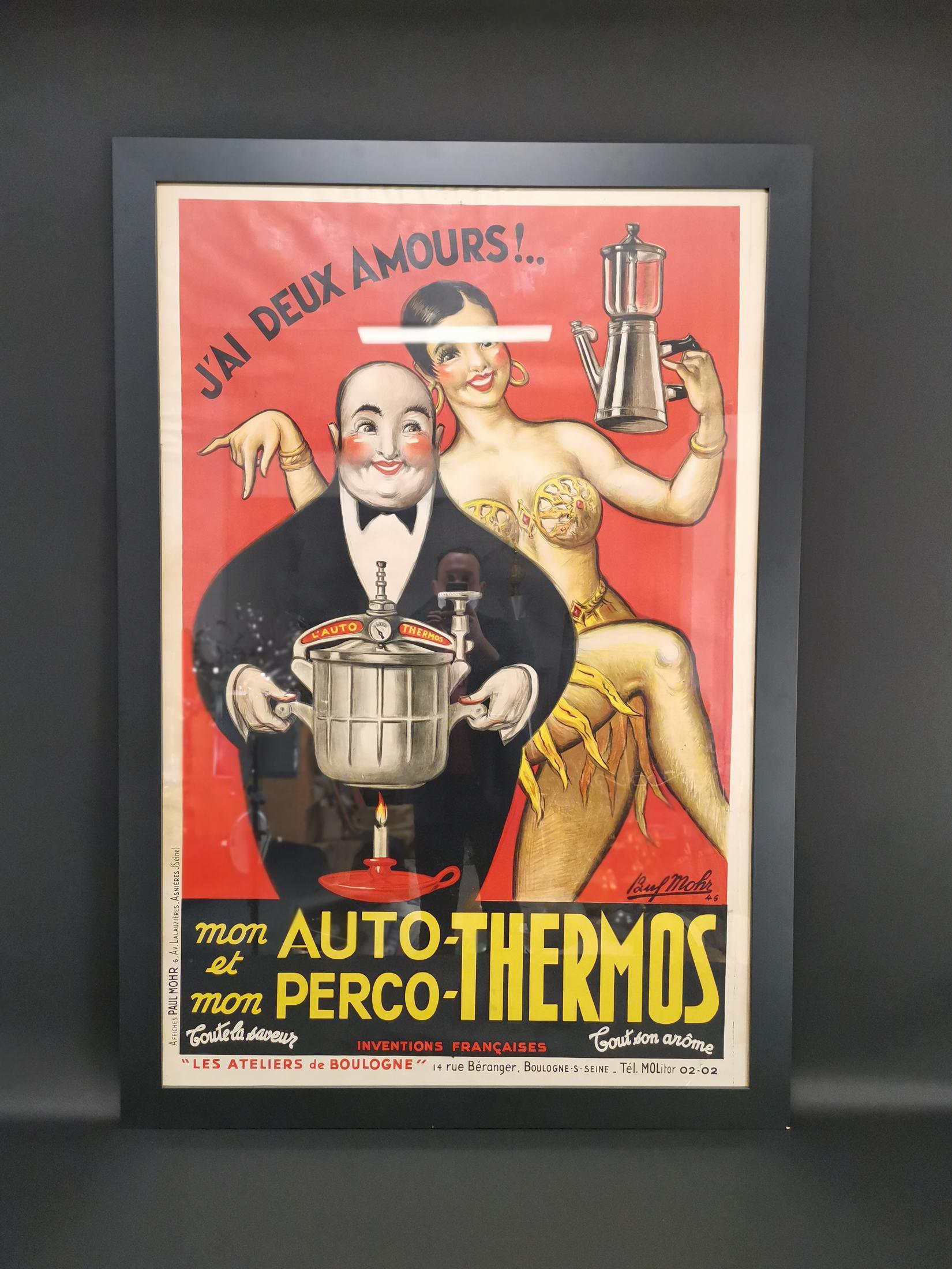 J'ai Deux Amour “I have two loves” from 1946 Created by Artist Paul Mohr In Good Condition For Sale In Madrid, ES