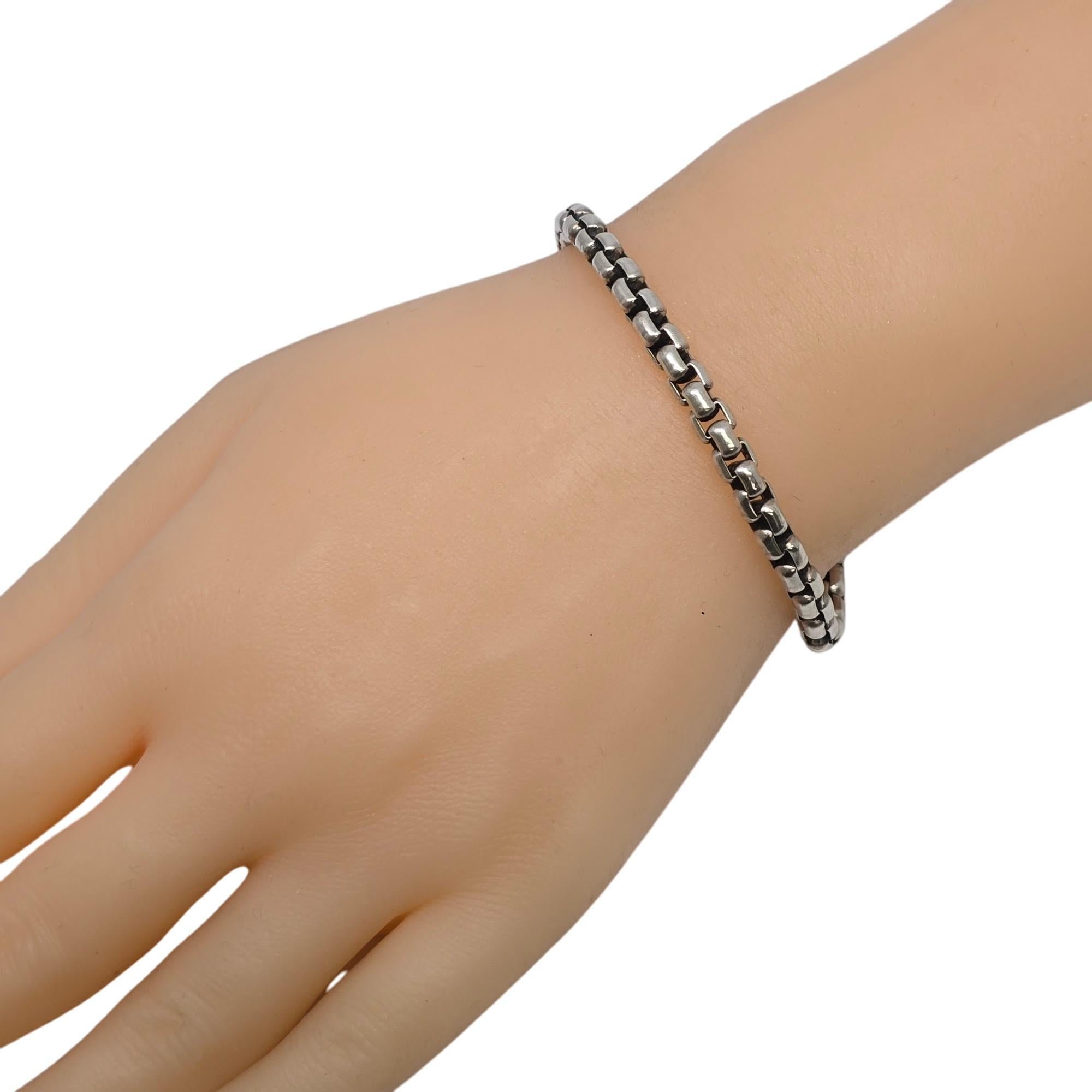 JAi John Hardy Sterling Silver Round Box Chain Bracelet #19772 6
