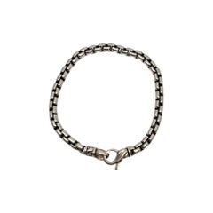 JAi John Hardy Sterling Silver Round Box Chain Bracelet #19772
