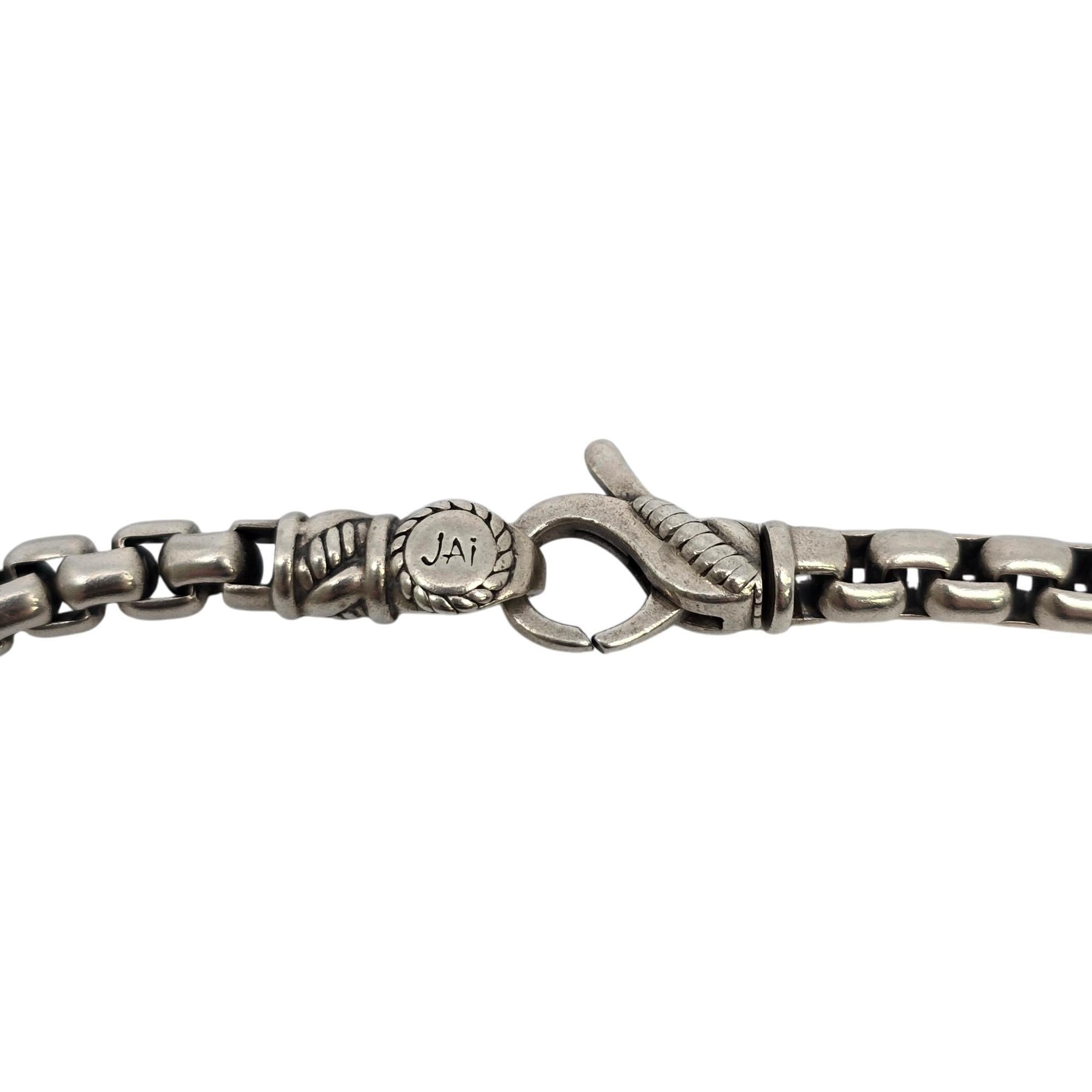 JAi John Hardy Sterling Silver Round Box Chain Bracelet #19772 1