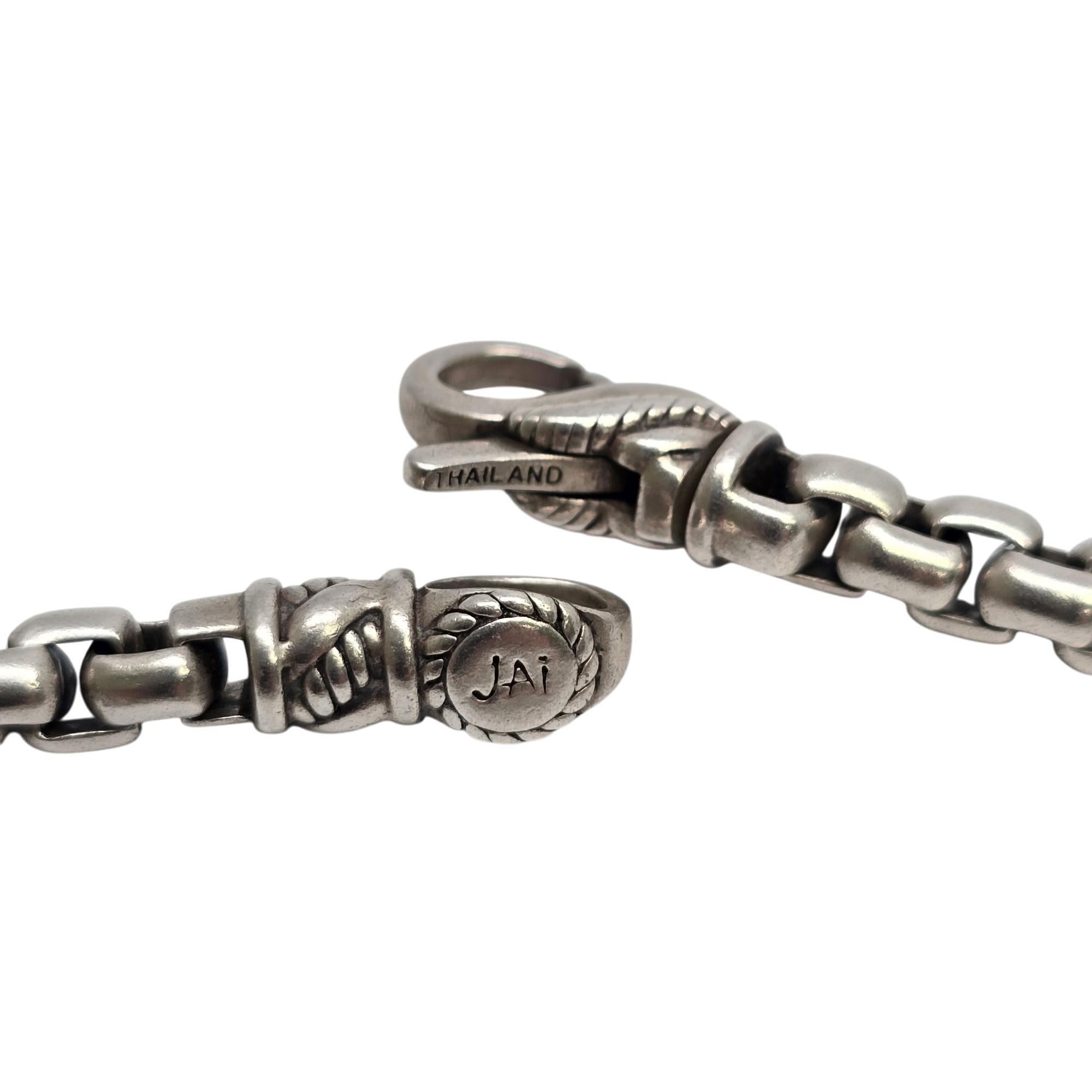 JAi John Hardy Sterling Silver Round Box Chain Bracelet #19772 3