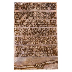 J'ai perdu ma tourterelle, grande scatola in bronzo dorato di Line Vautrin, Francia