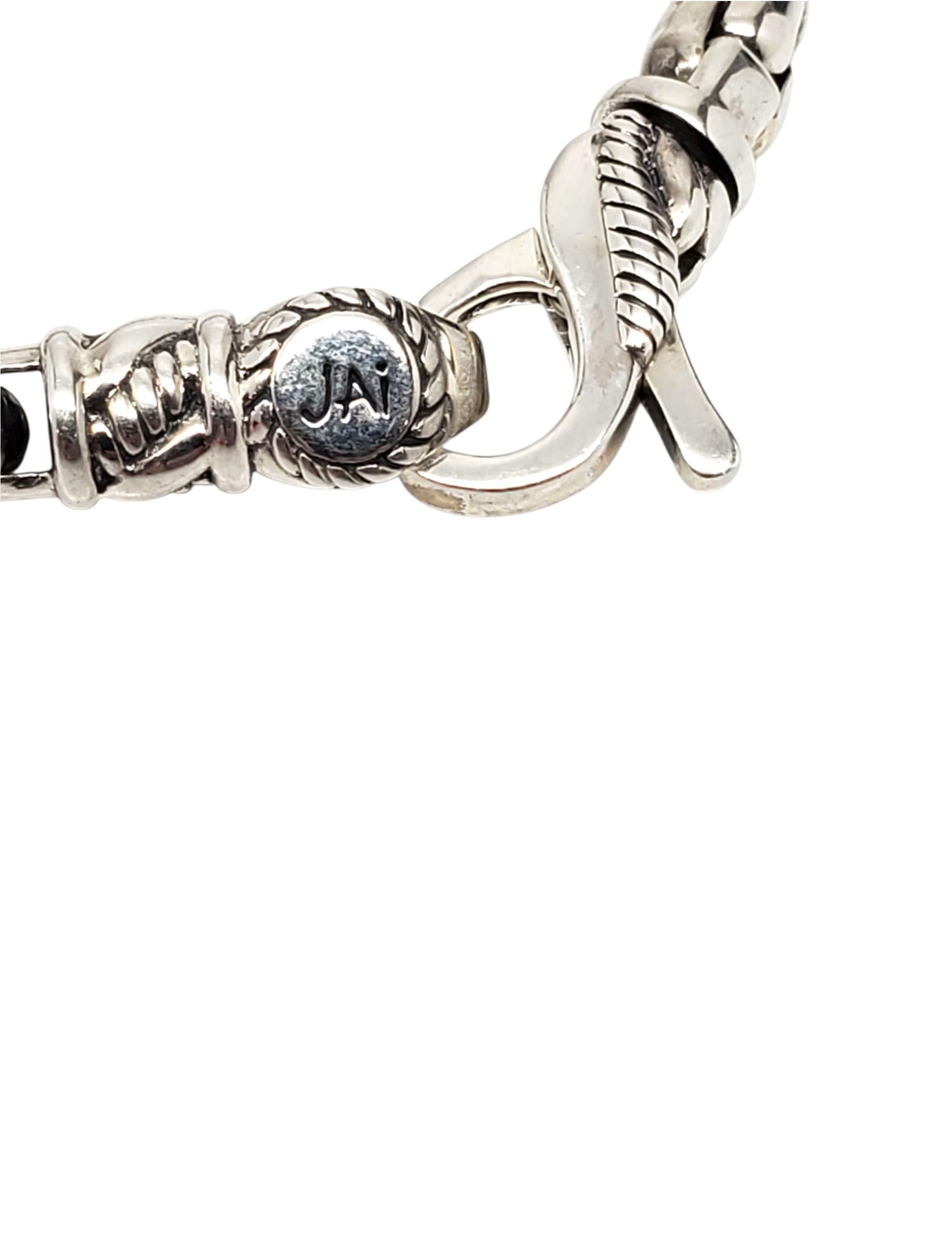 A Silver Silver Box Link Chain Bracelet #23769 Bon état - En vente à Washington Depot, CT