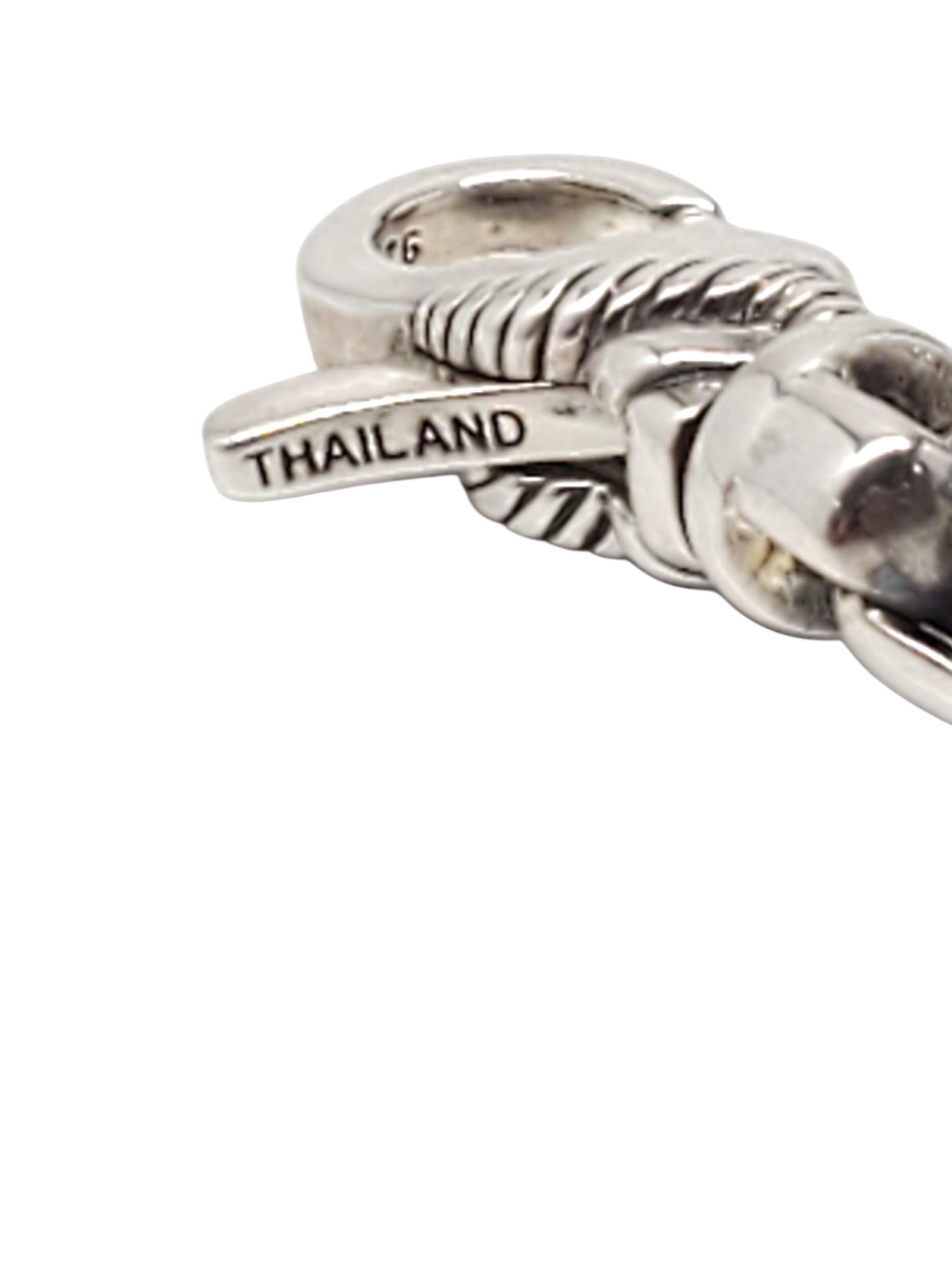 A Silver Silver Box Link Chain Bracelet #23769 en vente 1