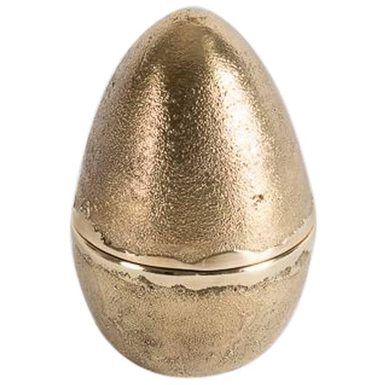 Jaimal Odedra, Contemporary Small Egg-Shaped Accessory Box, Morocco, 2018 For Sale