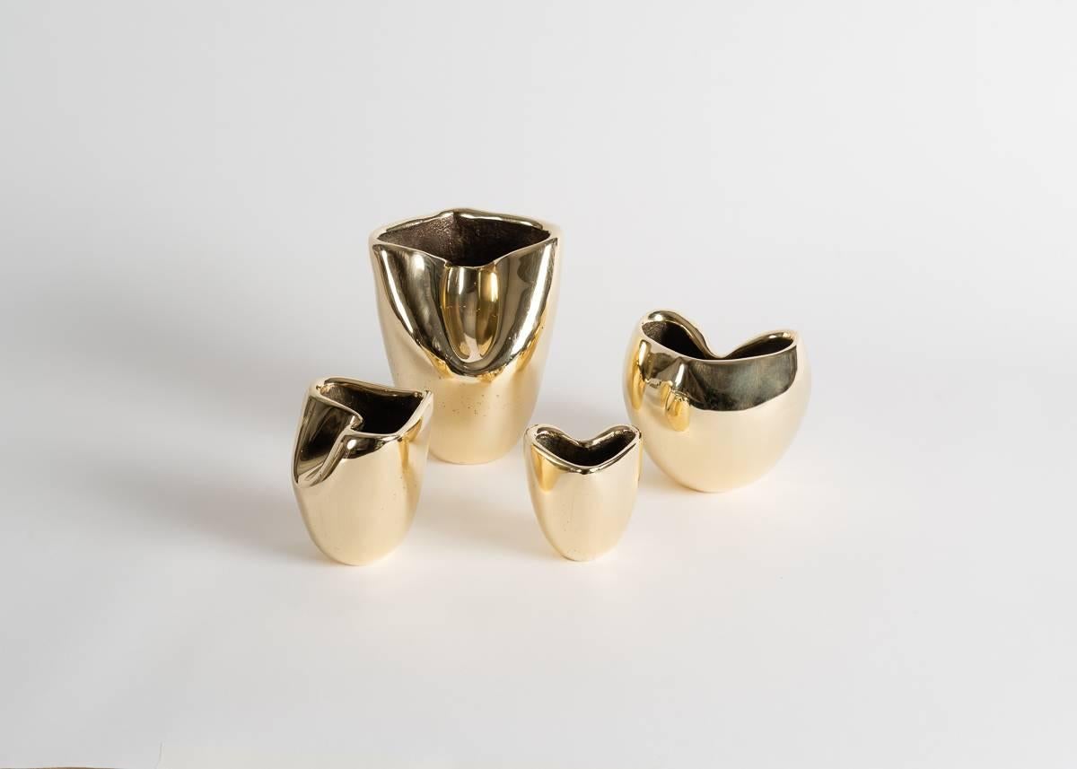 Jaimal Odedra, « Heart », petite urne contemporaine en bronze, Maroc, 2018 Bon état - En vente à New York, NY