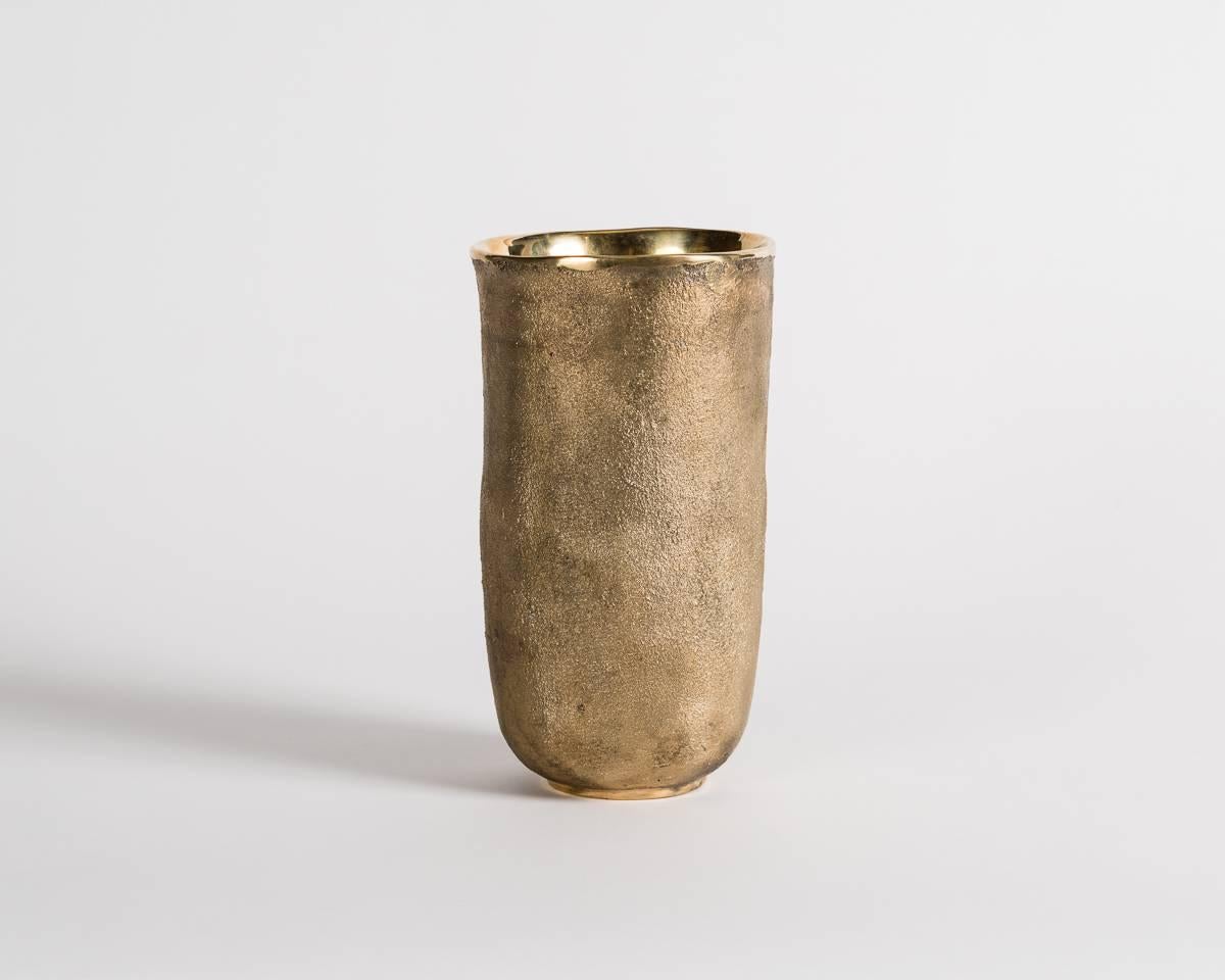 Bronze Jaimal Odedra, Ensemble d'urnes contemporaines en bronze, Maroc, 2017. en vente