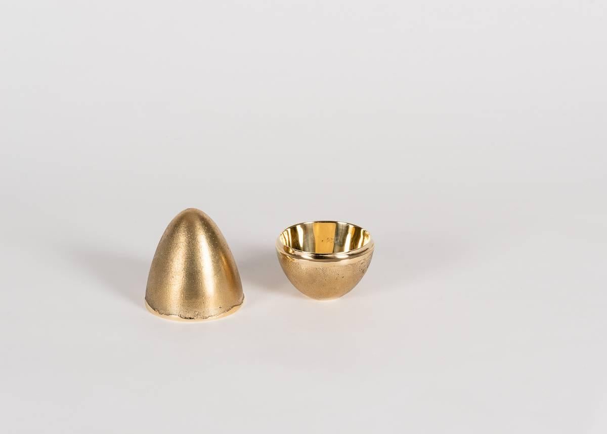 Polished Jaimal Odedra, Set of Five Egg-Shaped Accessory Boxes, Morocco, 2018 For Sale