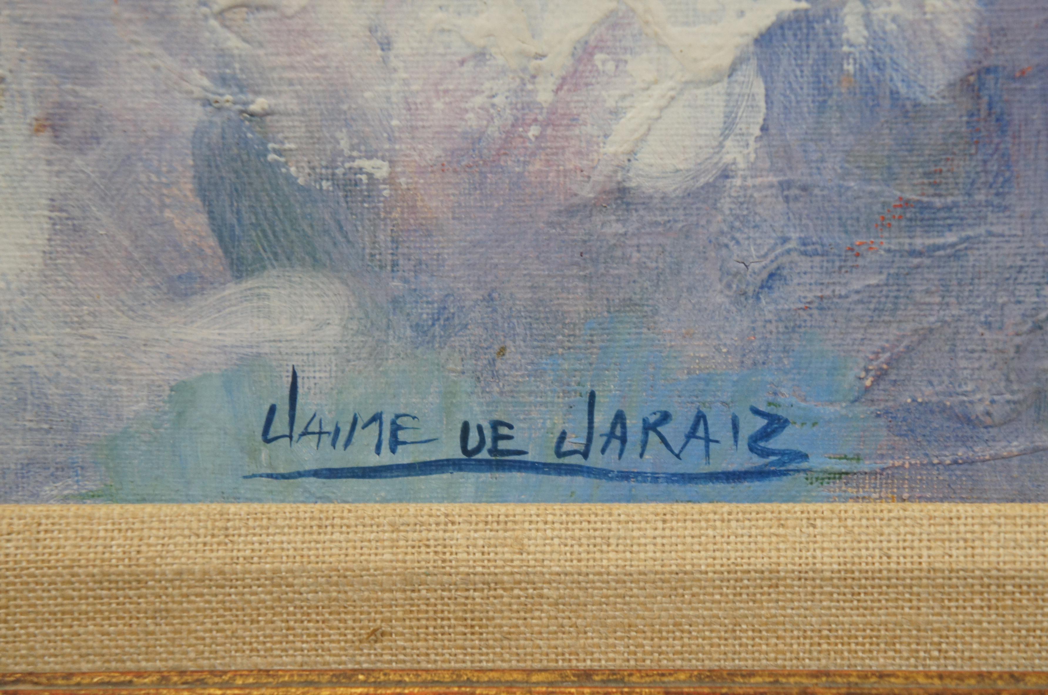 Jaime de Jaraiz La Monde Beatriz Harlequin Expressionist Oil Painting Spain 38