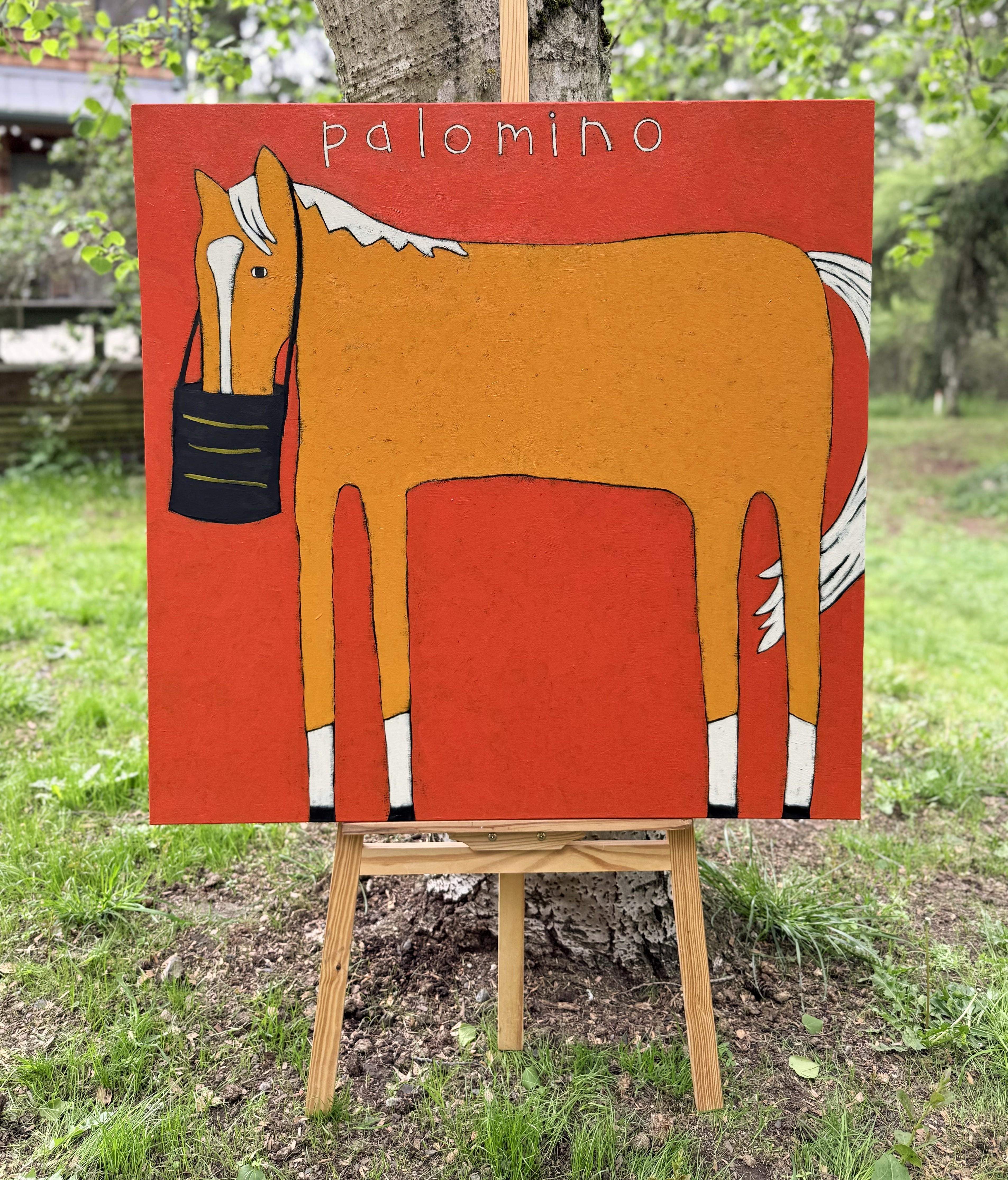 Palomino, Originalgemälde (Art brut), Painting, von Jaime Ellsworth