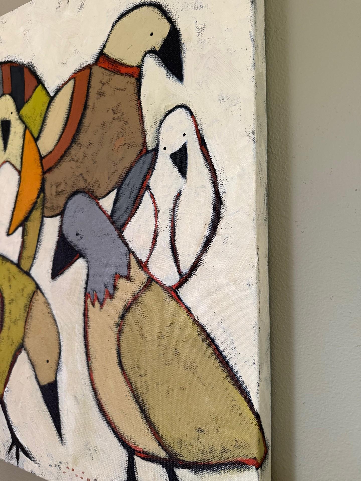 Peck, Pittura a olio - Painting di Jaime Ellsworth