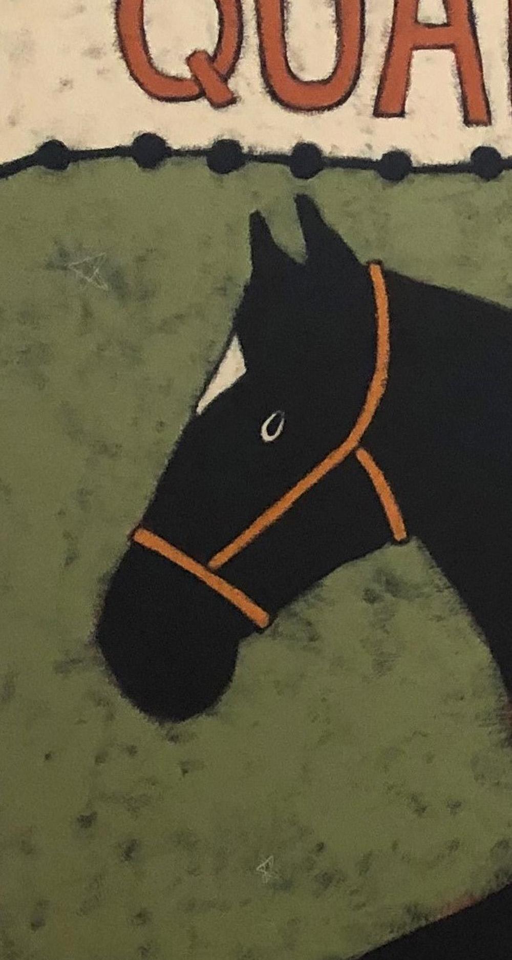 Horse Quarter Horse, peinture originale en vente 1