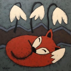 Volpe rossa, dipinto originale