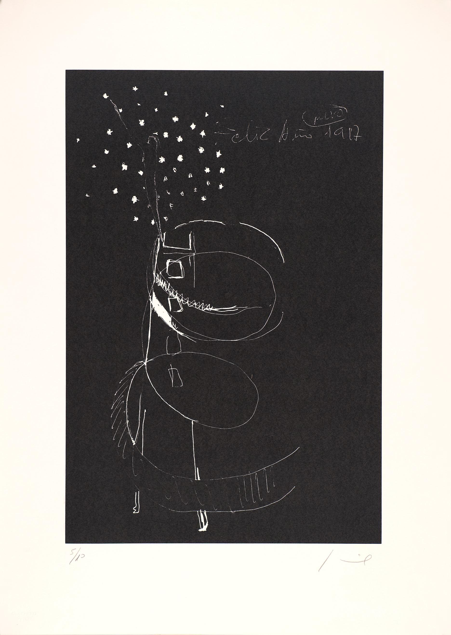 Jaime Gil Arévalo (Spain, 1953)
'Feliz 97'
silkscreen on paper
27.6 x 19.7 in. (70 x 50 cm.)
Edition of 10
ID: GIL1449-002-010
Unframed
Hand-signed by author
