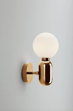 Jaime Hayon Aballs A  Golden Wall Lamp For Parachilna