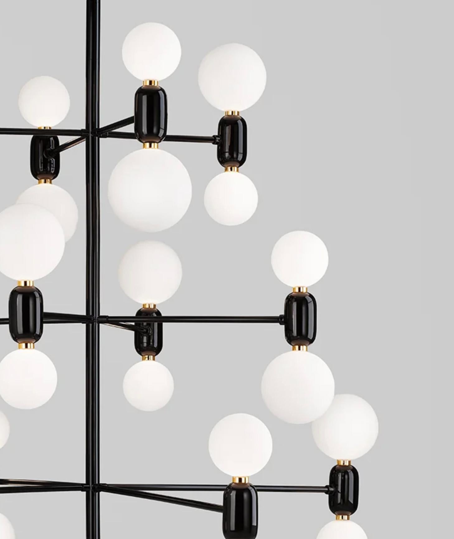 Jaime Hayon Aballs Lampadario 12 Sospensione Nero Per Parachilna In condizioni Nuovo in vendita a Barcelona, Barcelona