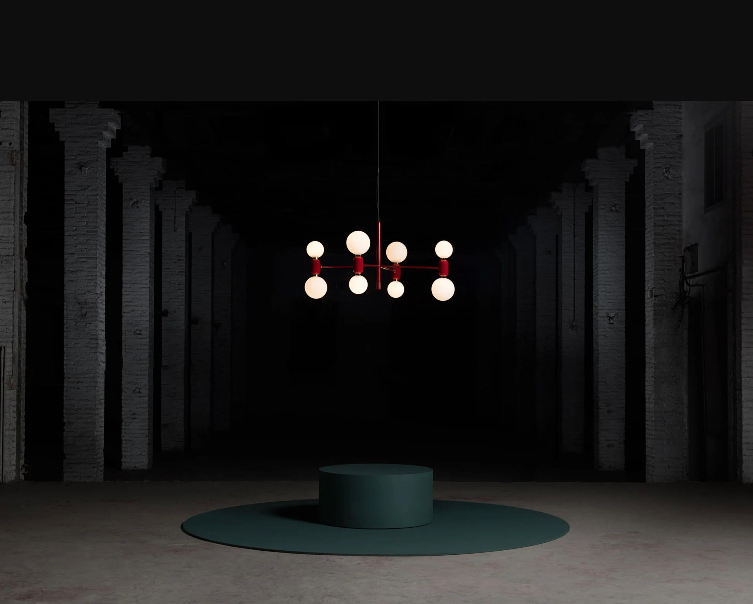 Jaime Hayon Aballs Lampadario 4 Sospensione Nero Per Parachilna in vendita 4