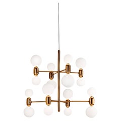 Lustre Aballs de Jaime Hayon, 8 dorures  Lampe à suspension pour Parachilna
