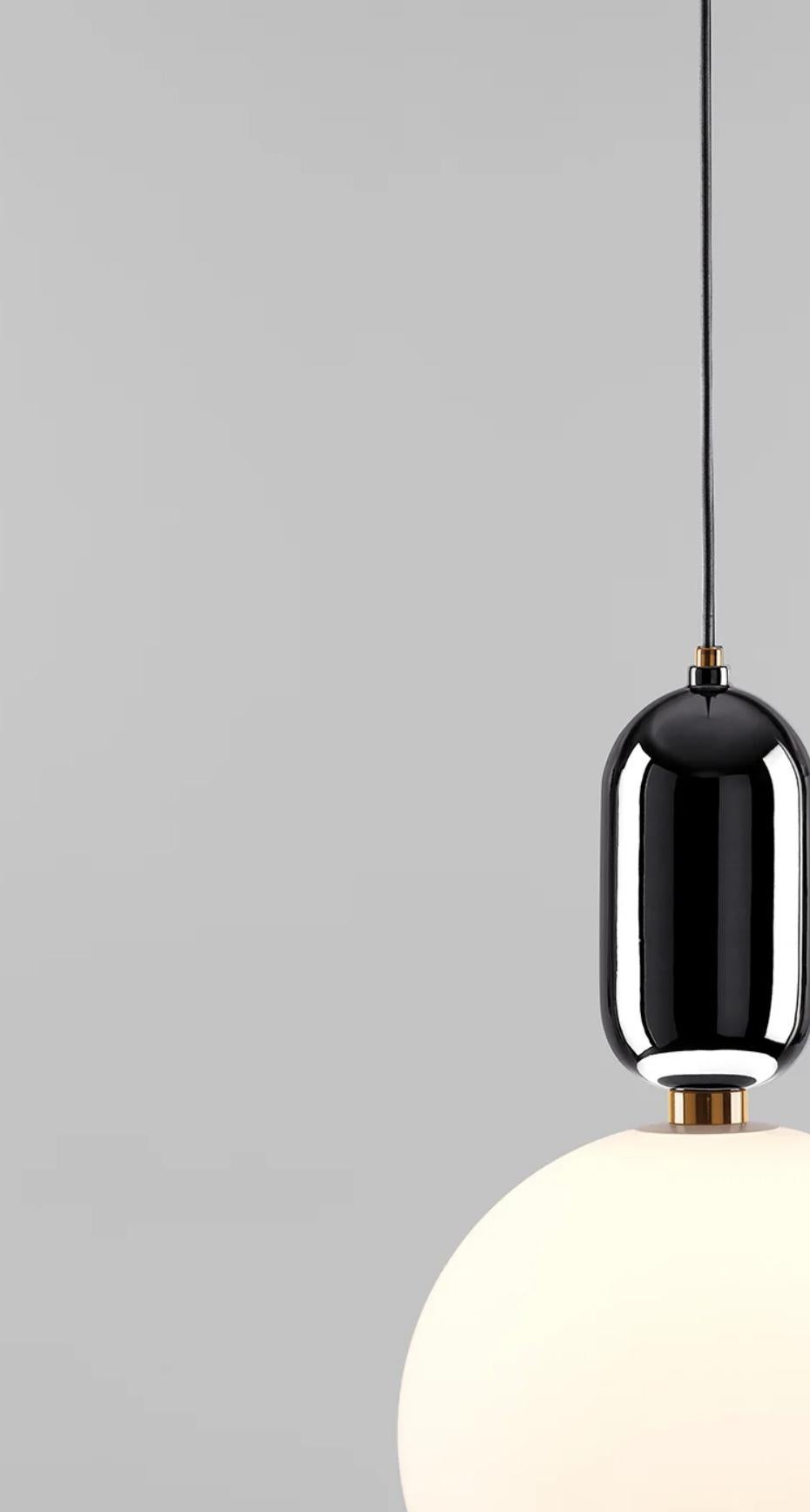 Ceramica Jaime Hayon Aballs T Gr Nero Lampada a Sospensione Per Parachilna in vendita