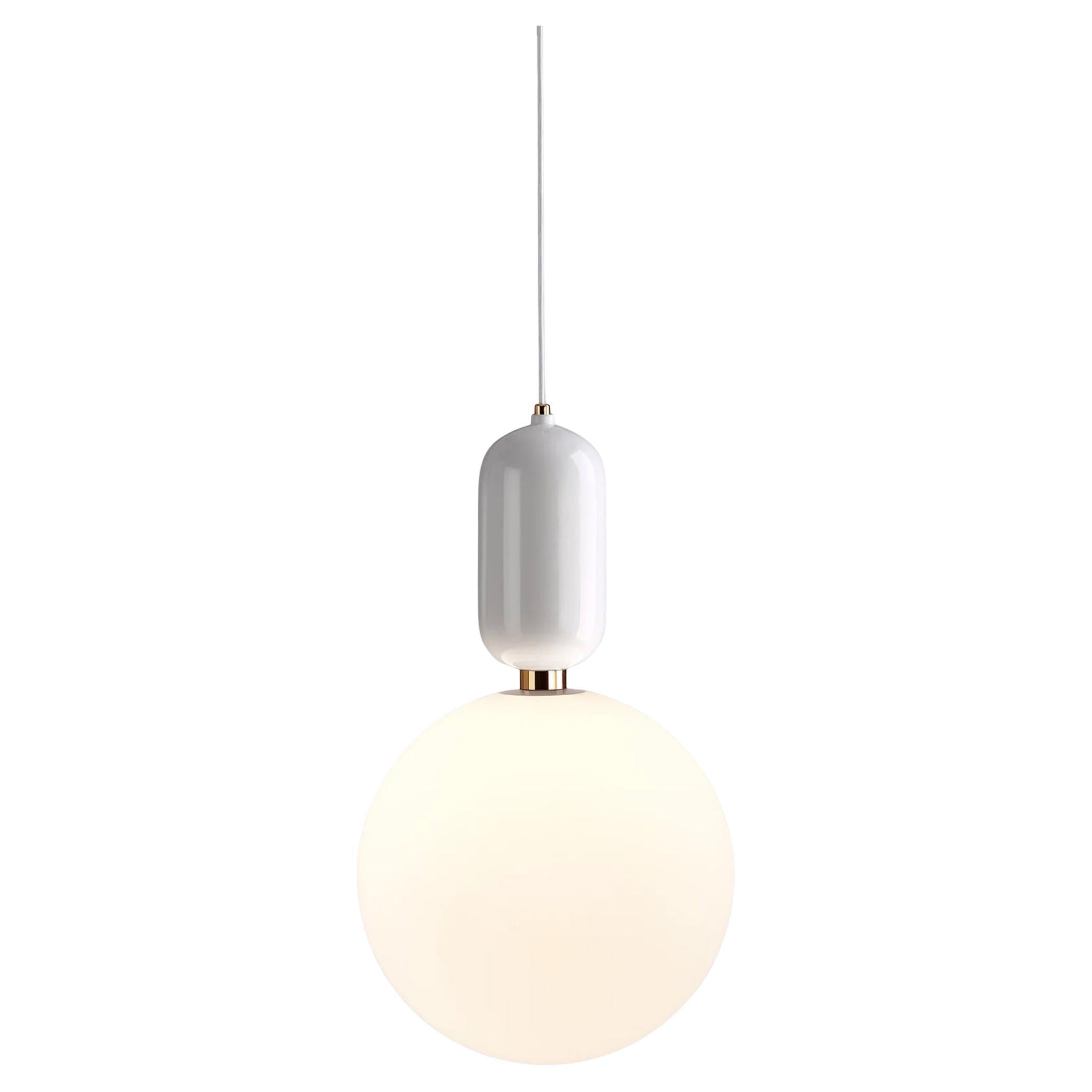 Lampe à suspension blanche T Gr de Jaime Hayon pour Parachilna