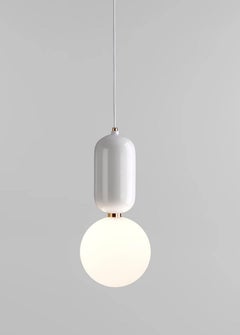 Jaime Hayon Aballs T Me White Suspension Lamp For Parachilna