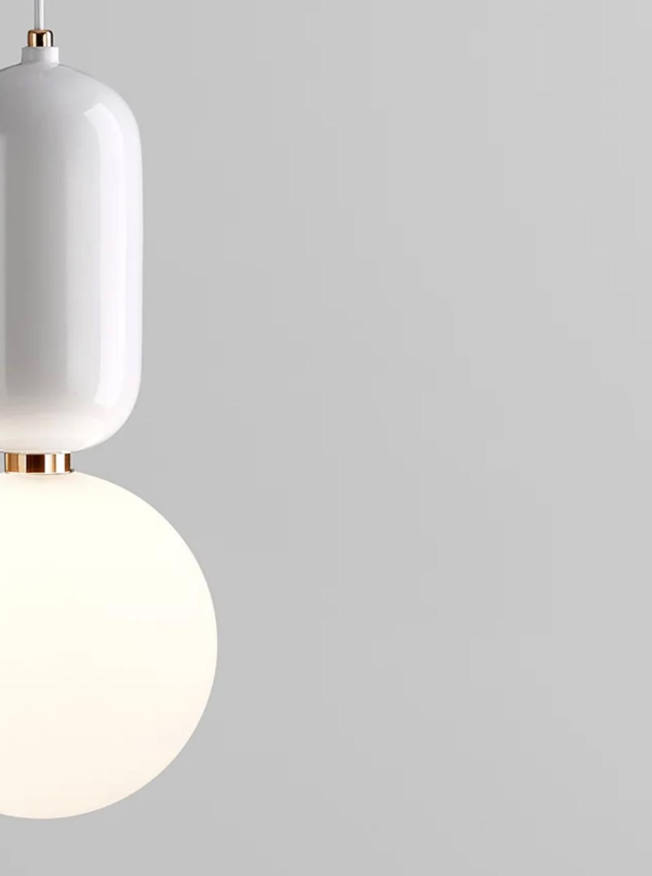 XXIe siècle et contemporain Lampe à suspension blanche « T Me » de Jaime Hayon pour Parachilna en vente