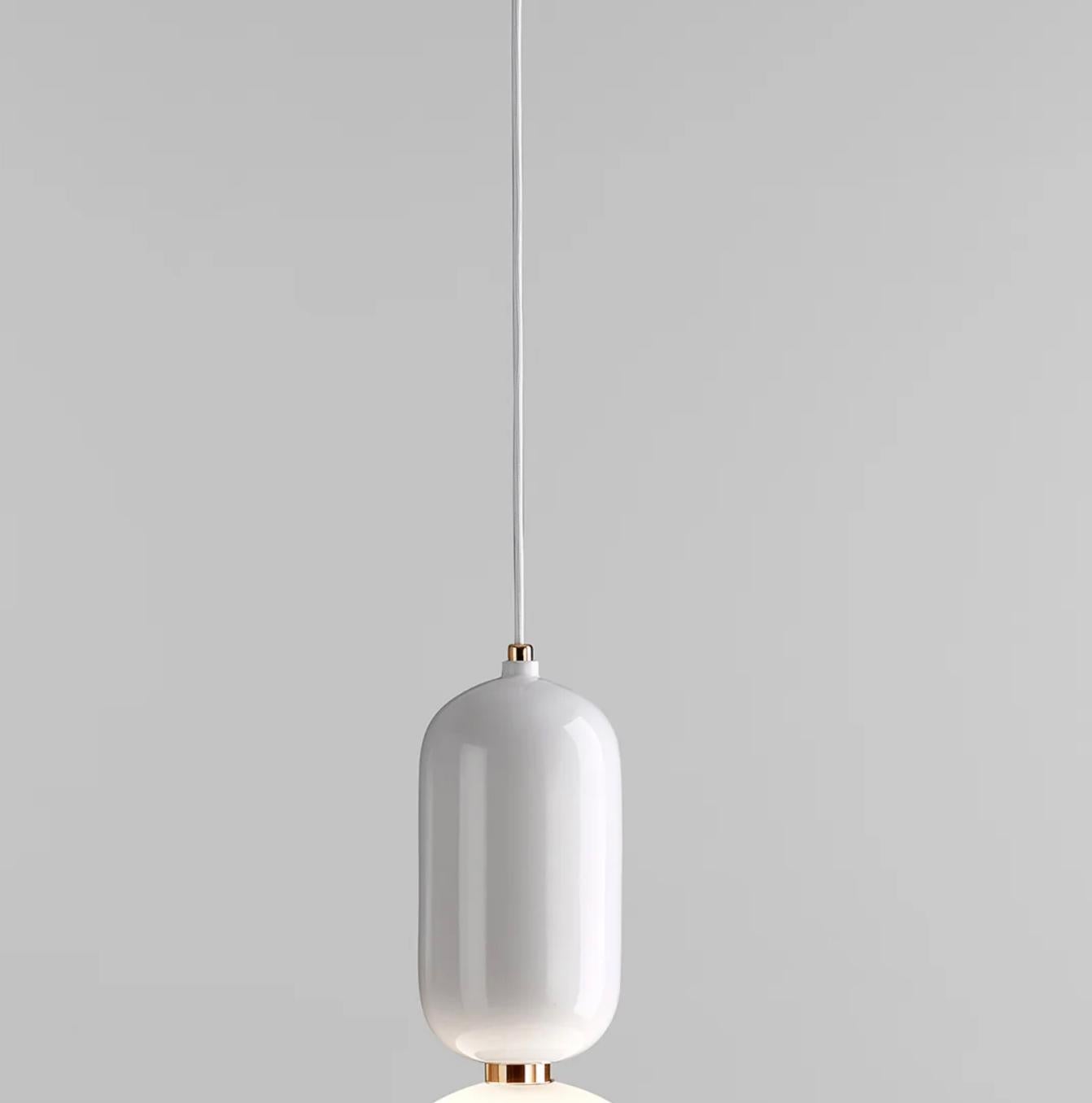 Lampe à suspension blanche « T Me » de Jaime Hayon pour Parachilna en vente 1